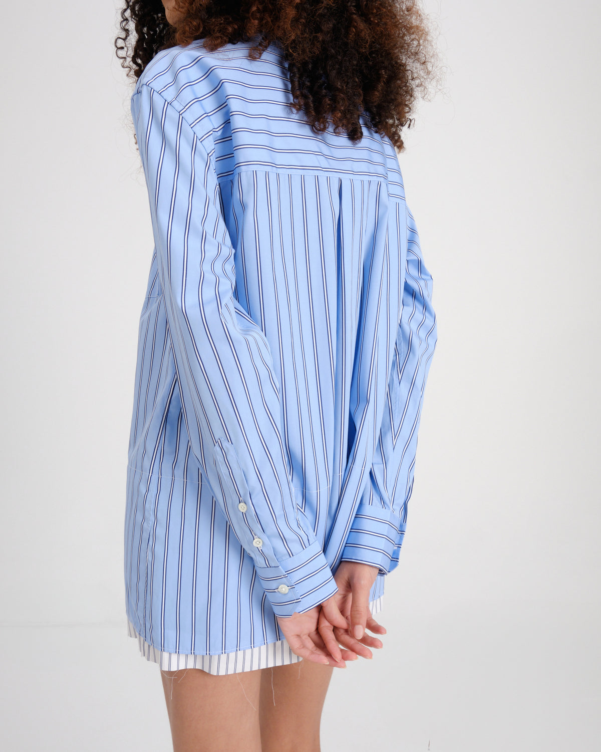 Mini Shirtdress in Japanese Blue Stripe