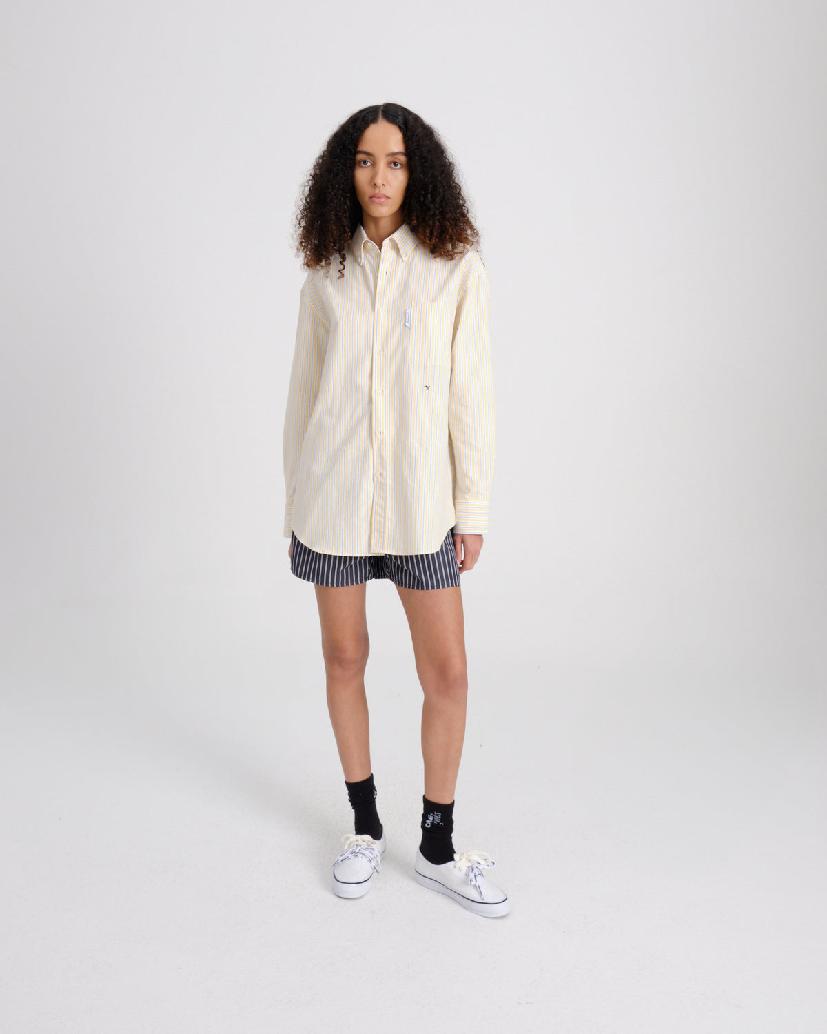 Oxford Shirt in Yellow Stripe