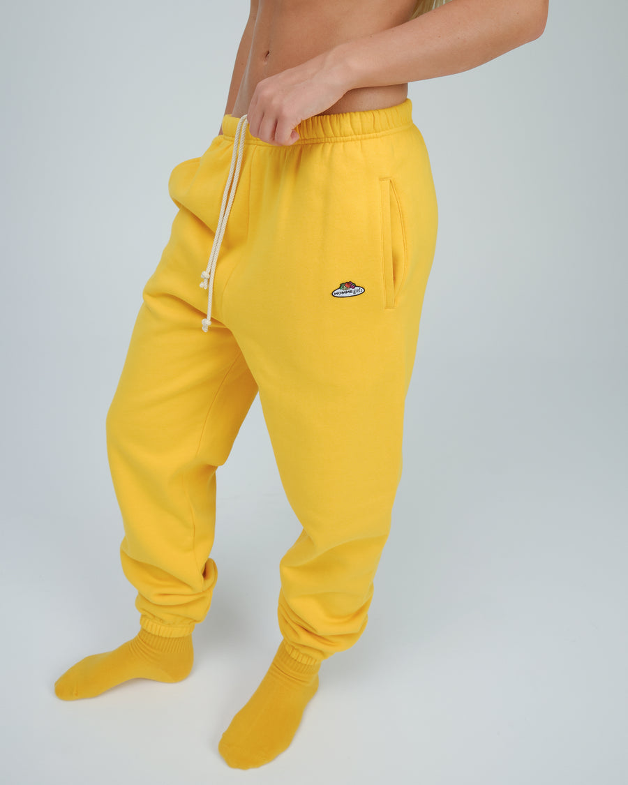 HommeGirls x Fruit Of The Loom Sweatpants in Yellow