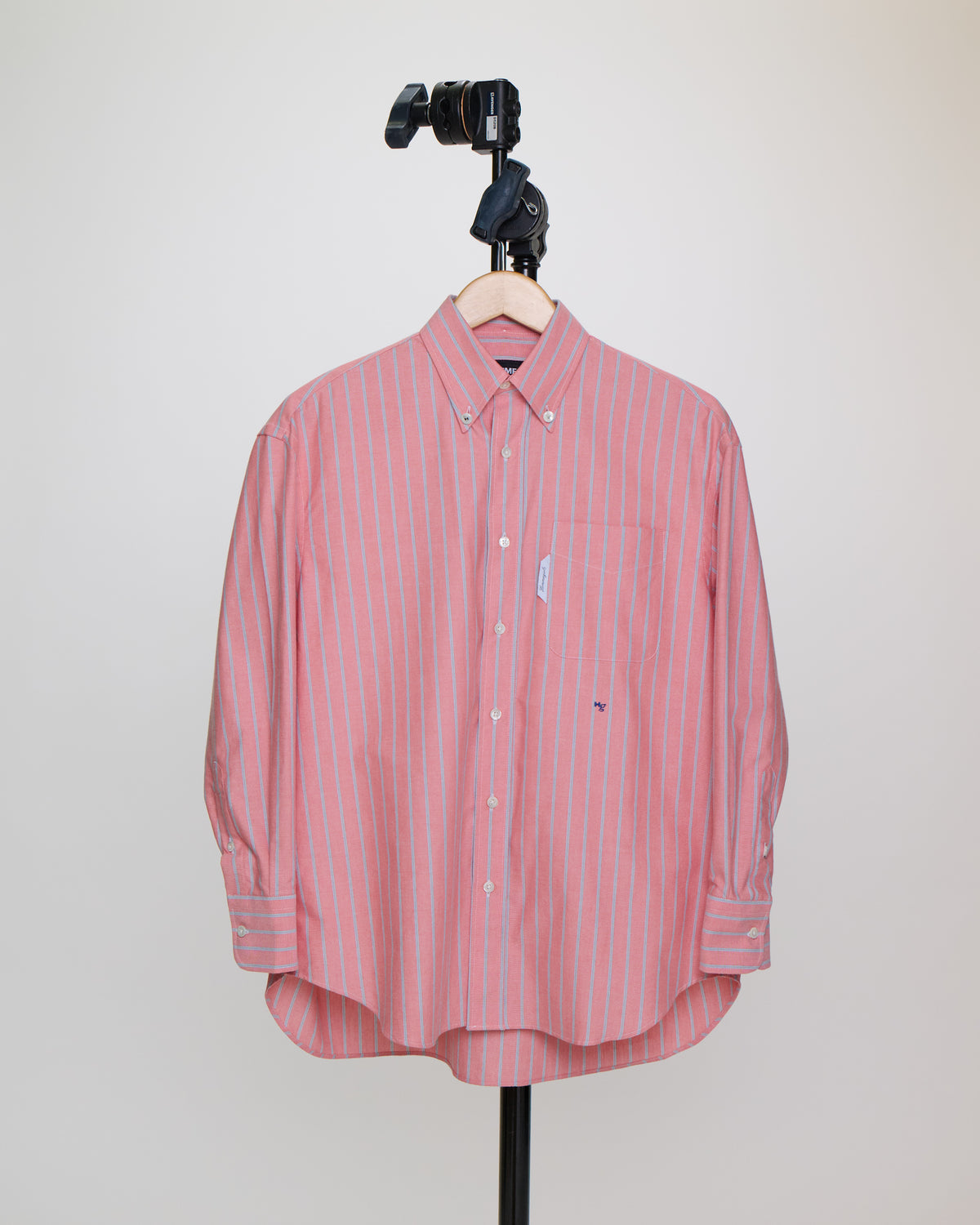 Oxford Shirt in Coral Stripe