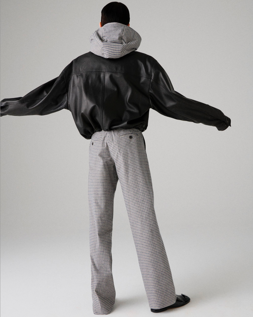 Leather Parachute Jacket