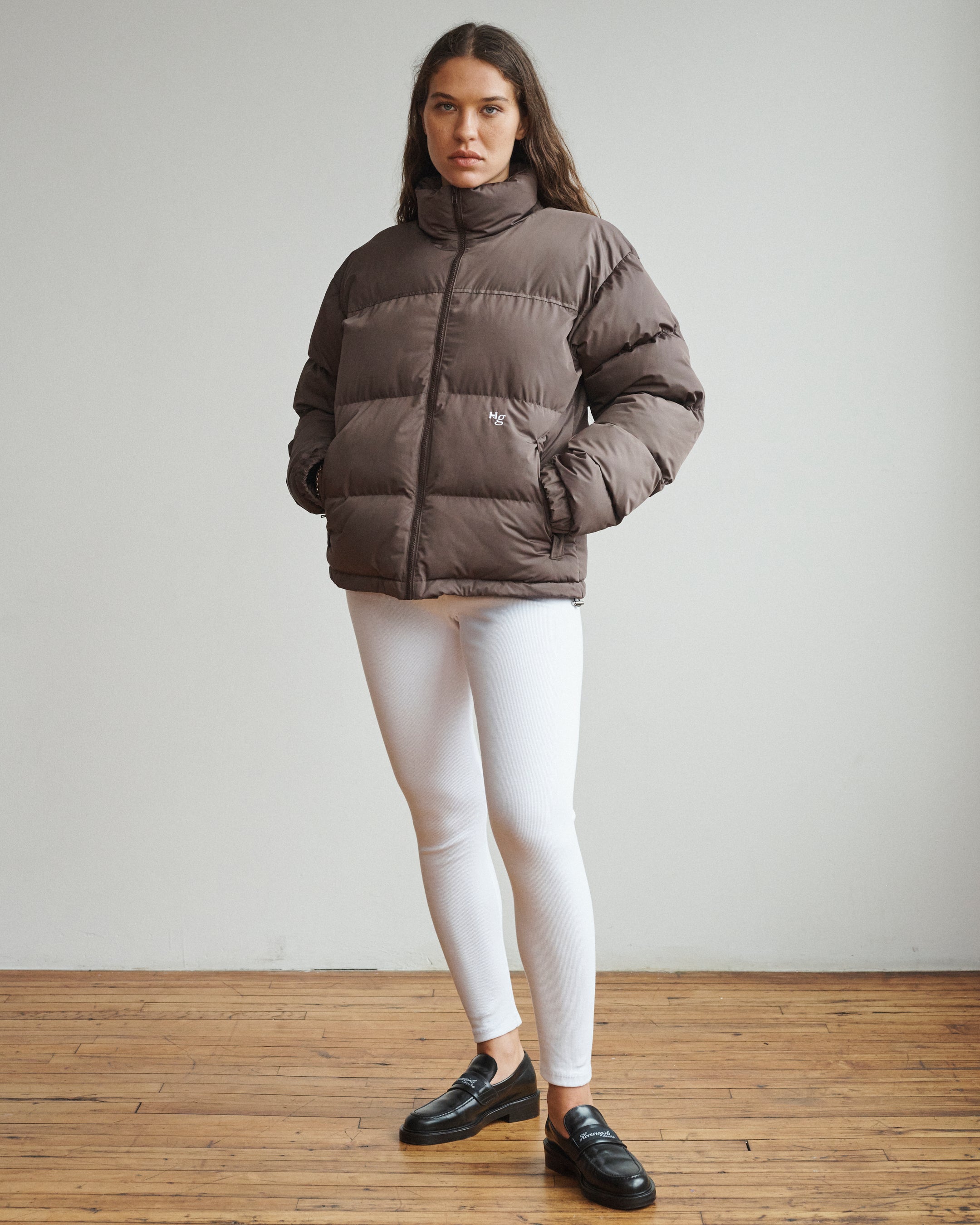 Puffer Jacket in Brown