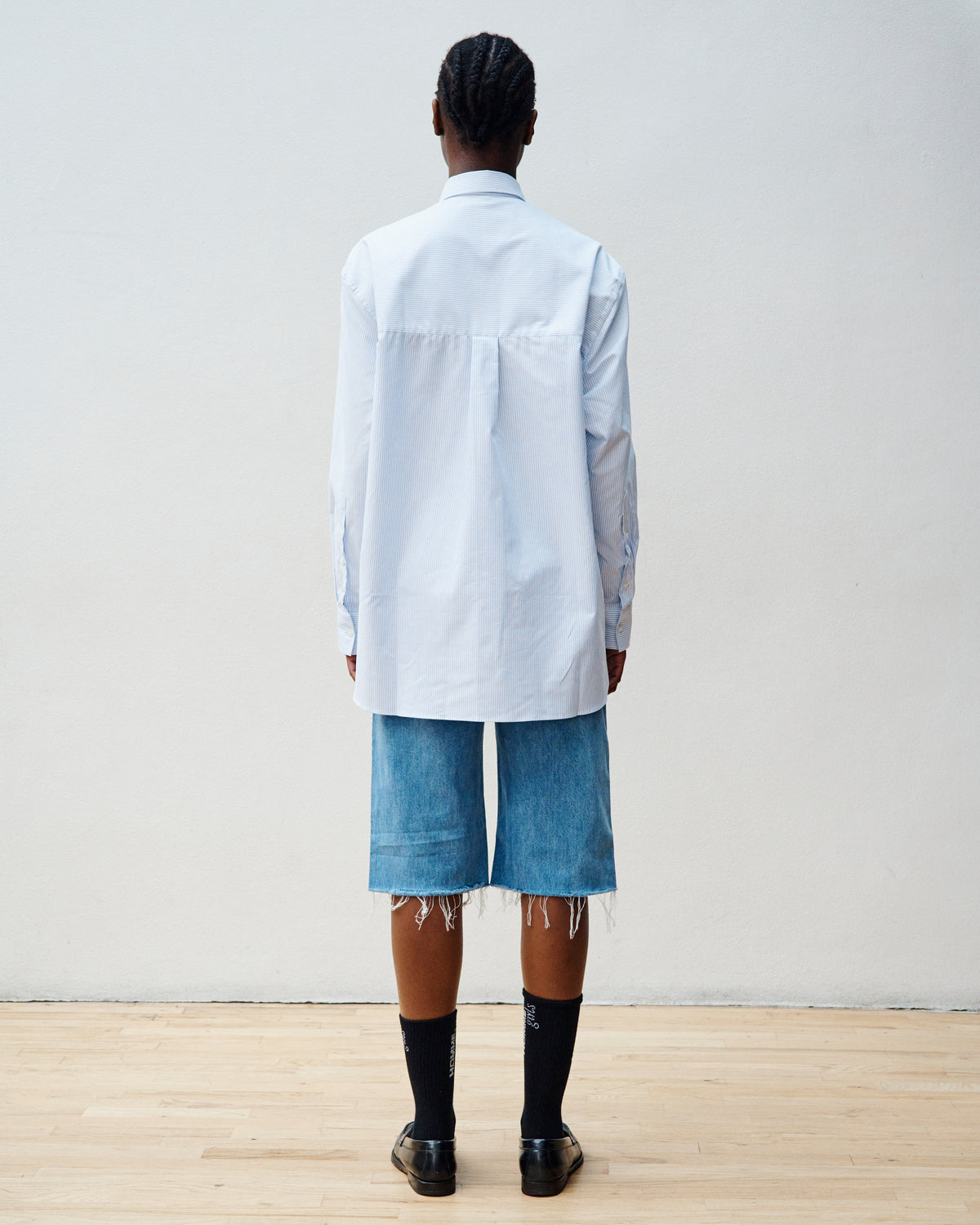 Oversized Shirt in Oxford Stripe