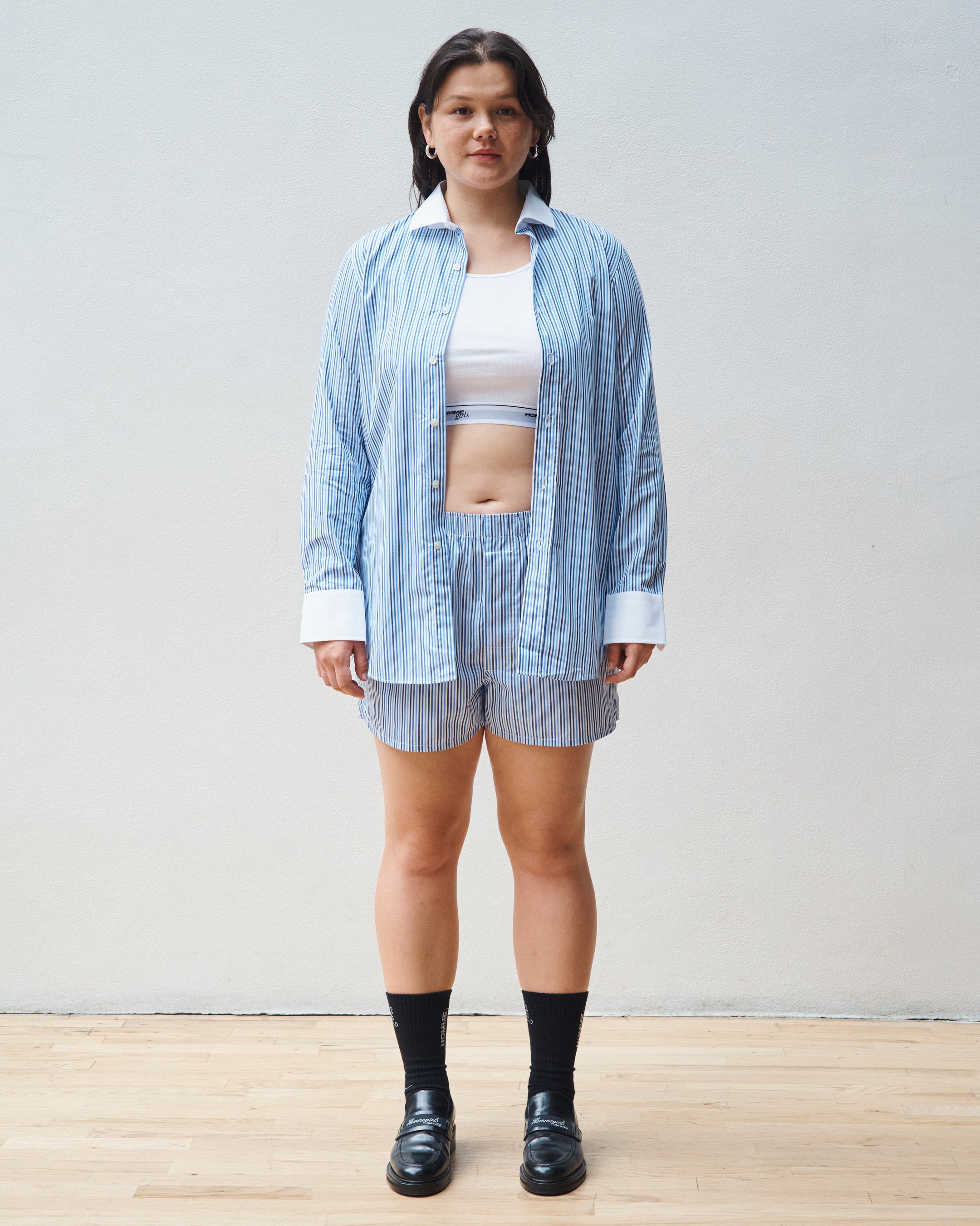 Multi Blue Stripe Shirt