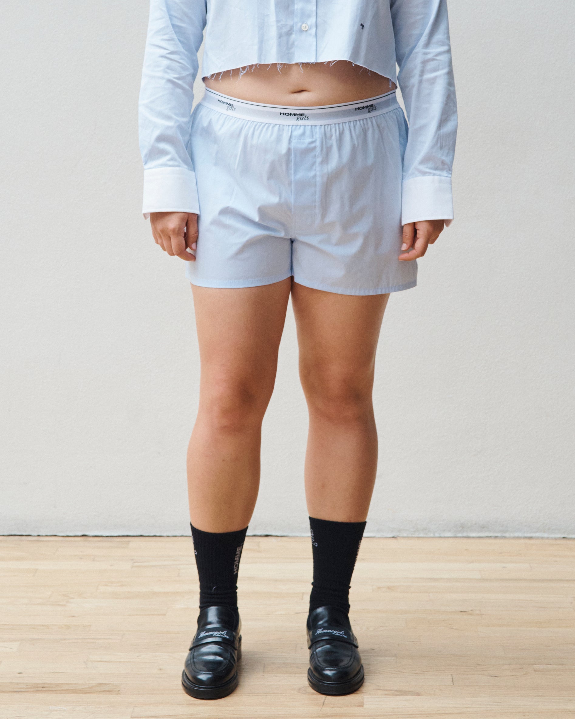 Chambray Blue Boxer Shorts