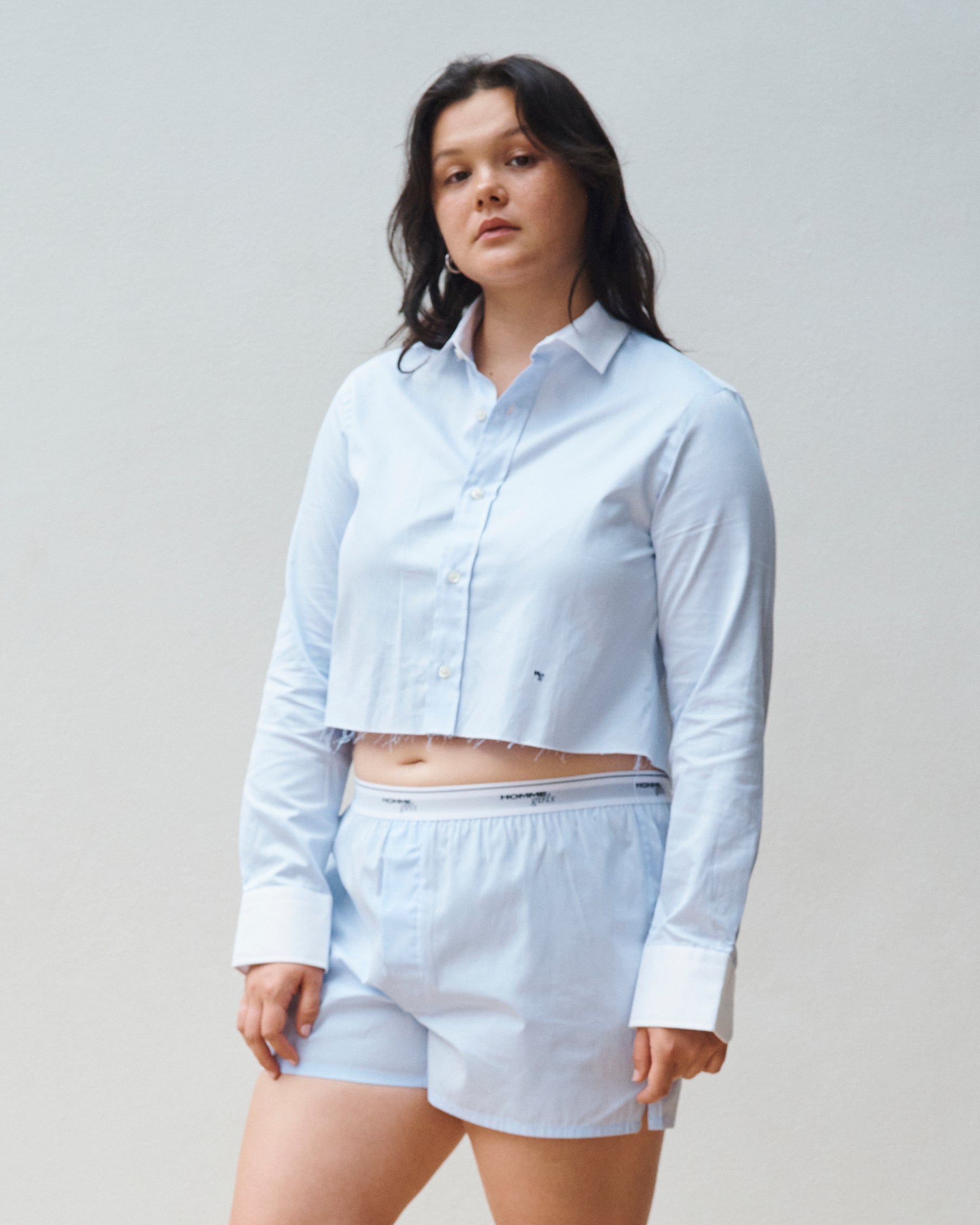 Chambray Blue Boxer Shorts