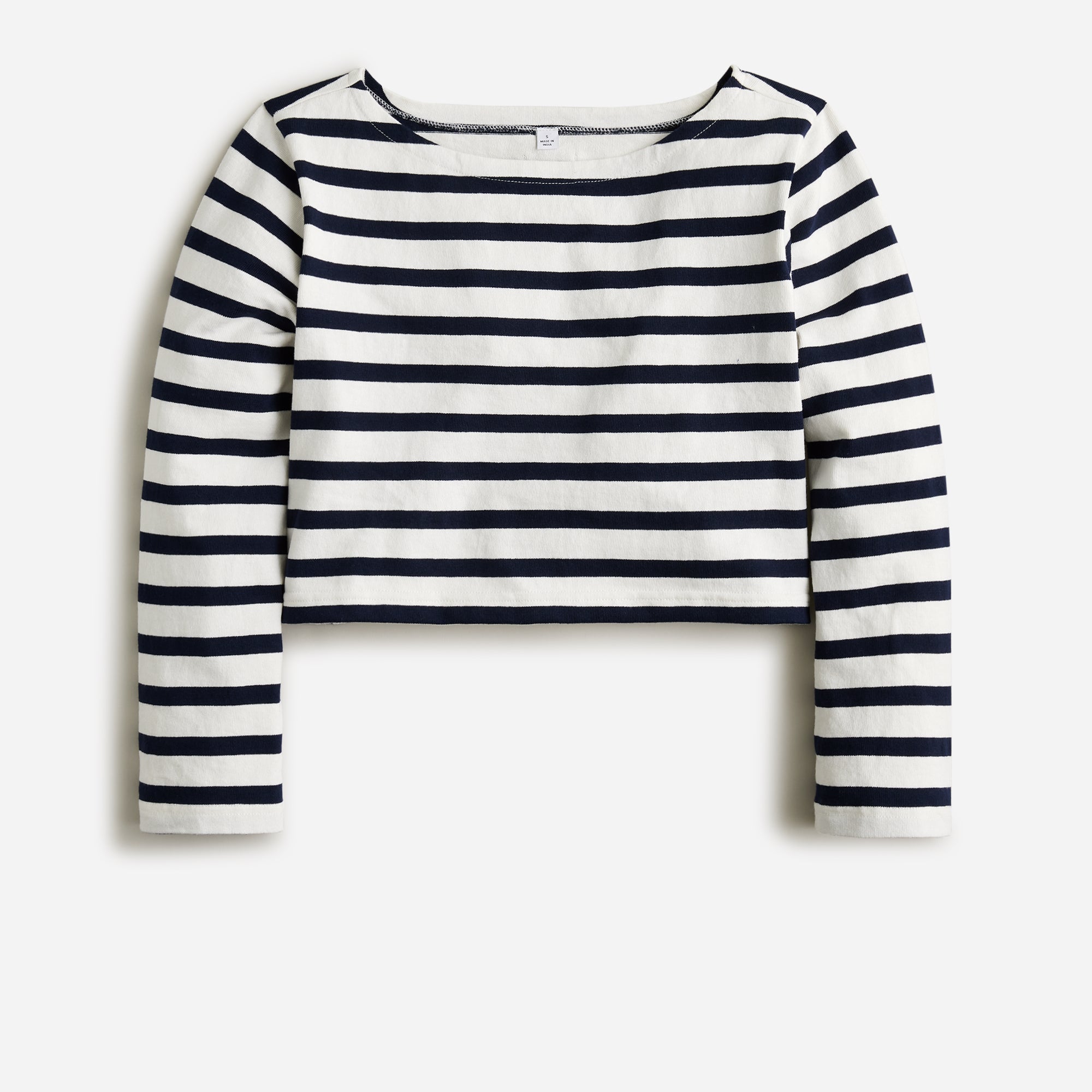 Hg X J.Crew Cropped Marine Stripe Pullover