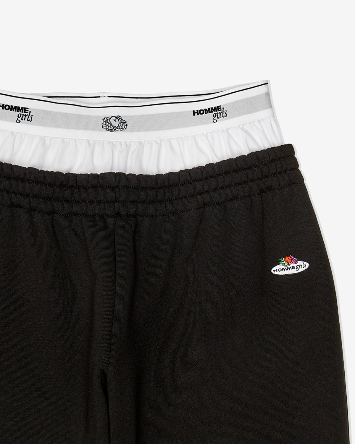 HommeGirls x Fruit Of The Loom Boxer Sweatpants in Black
