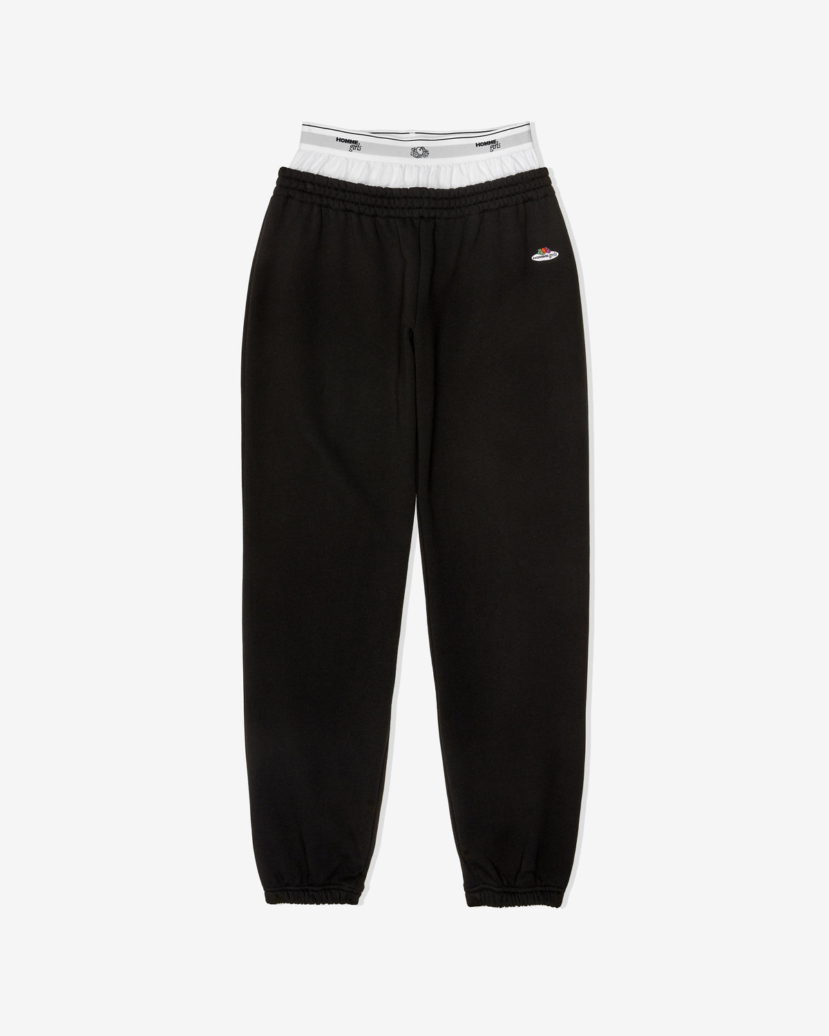 HommeGirls x Fruit Of The Loom Boxer Sweatpants in Black