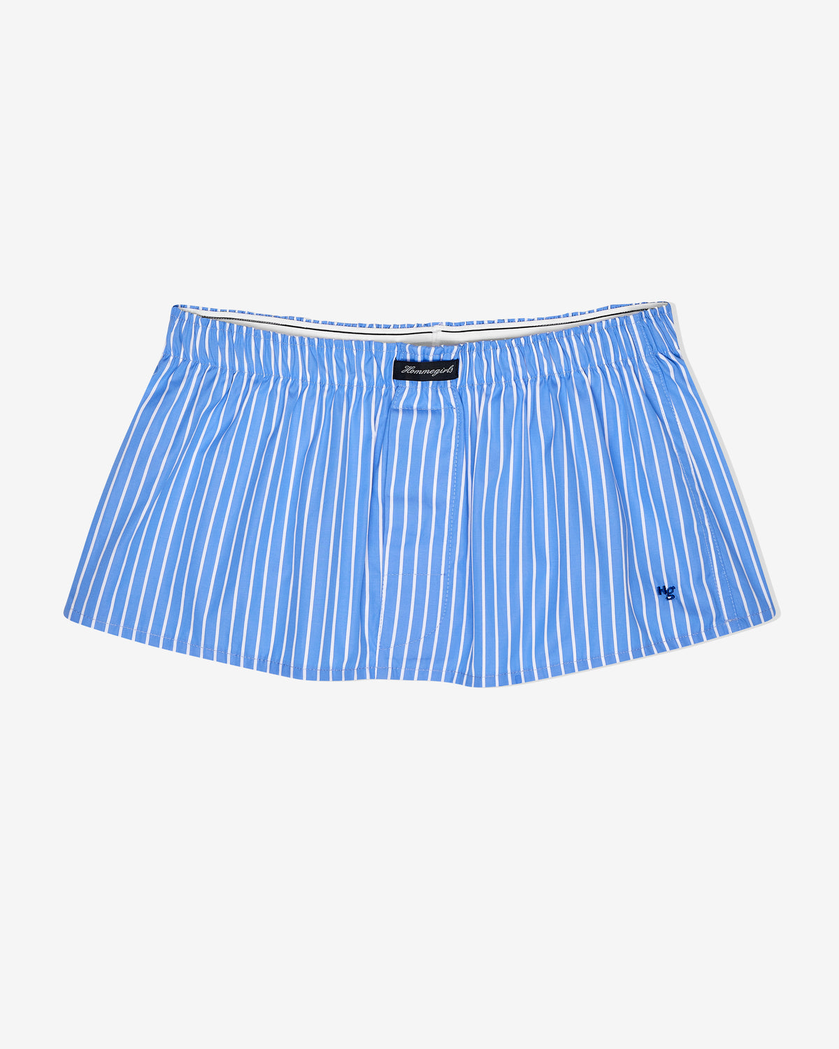 Mini Boxer Skirt / Bandeau Top in Classic Stripe