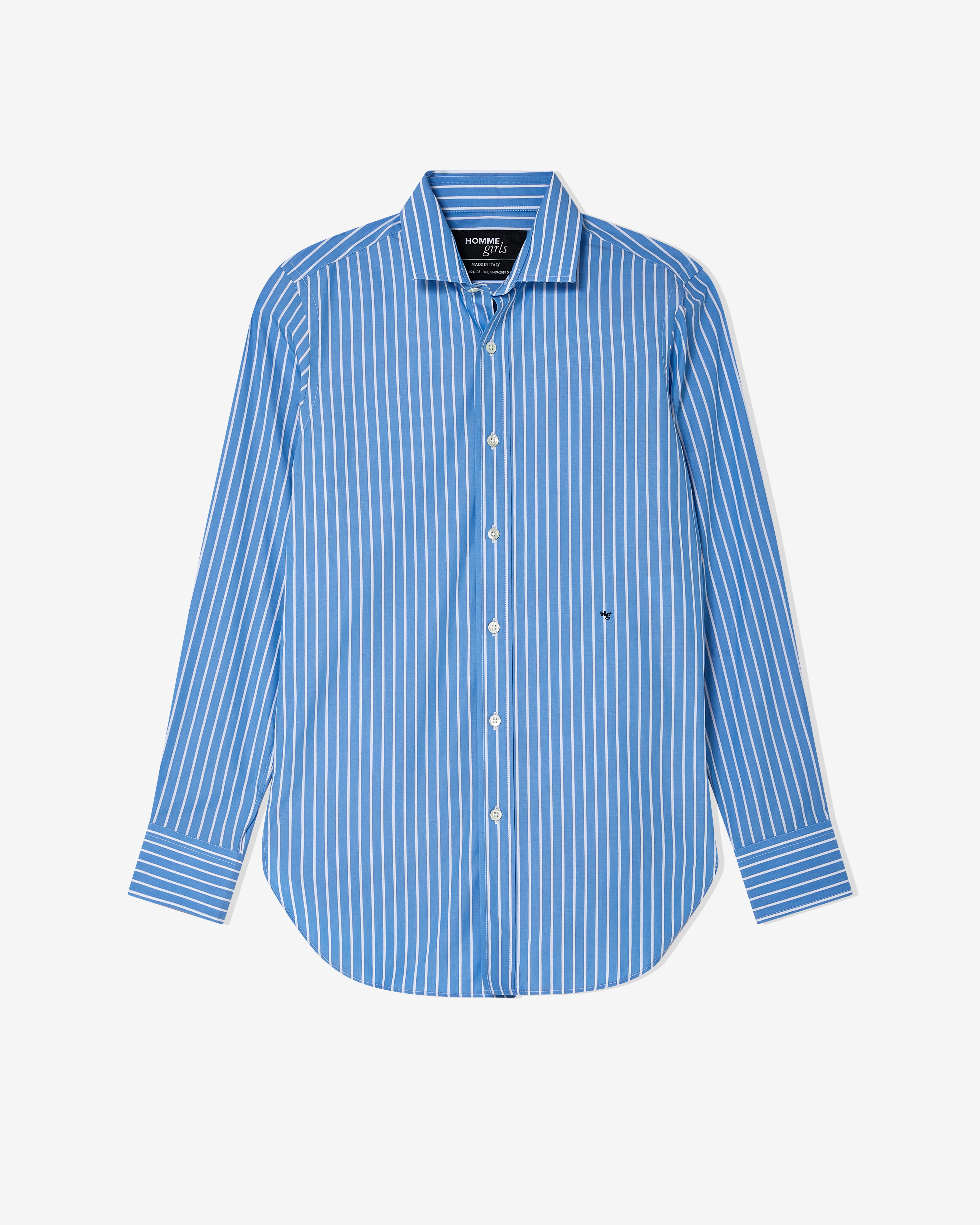 HommeGirls Blue Classic Stripe Shirt HommeGirls Blue Classic Stripe Shirt