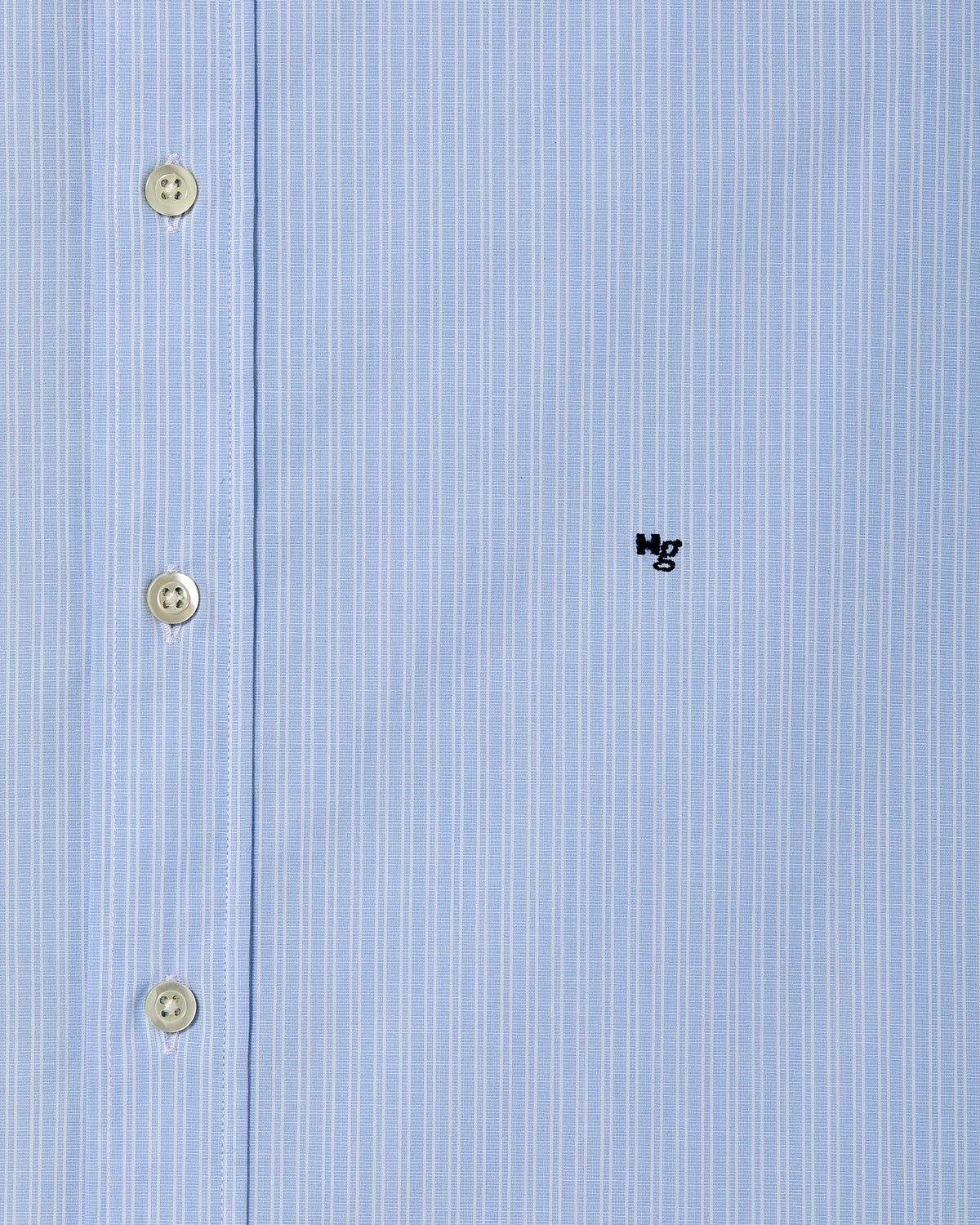 Classic Shirt in Ticking Stripe With Contrast Collar