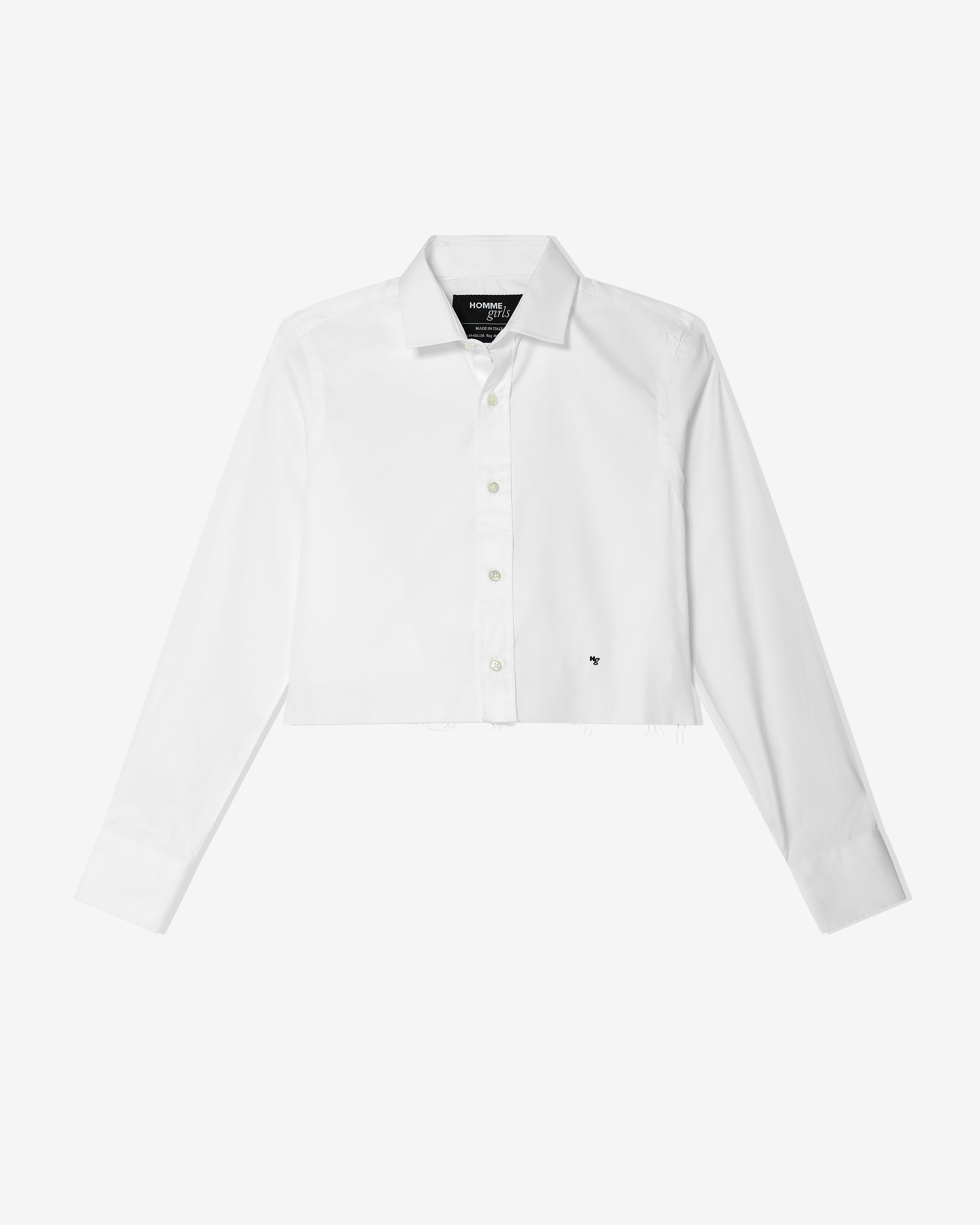 Cropped Shirt in White