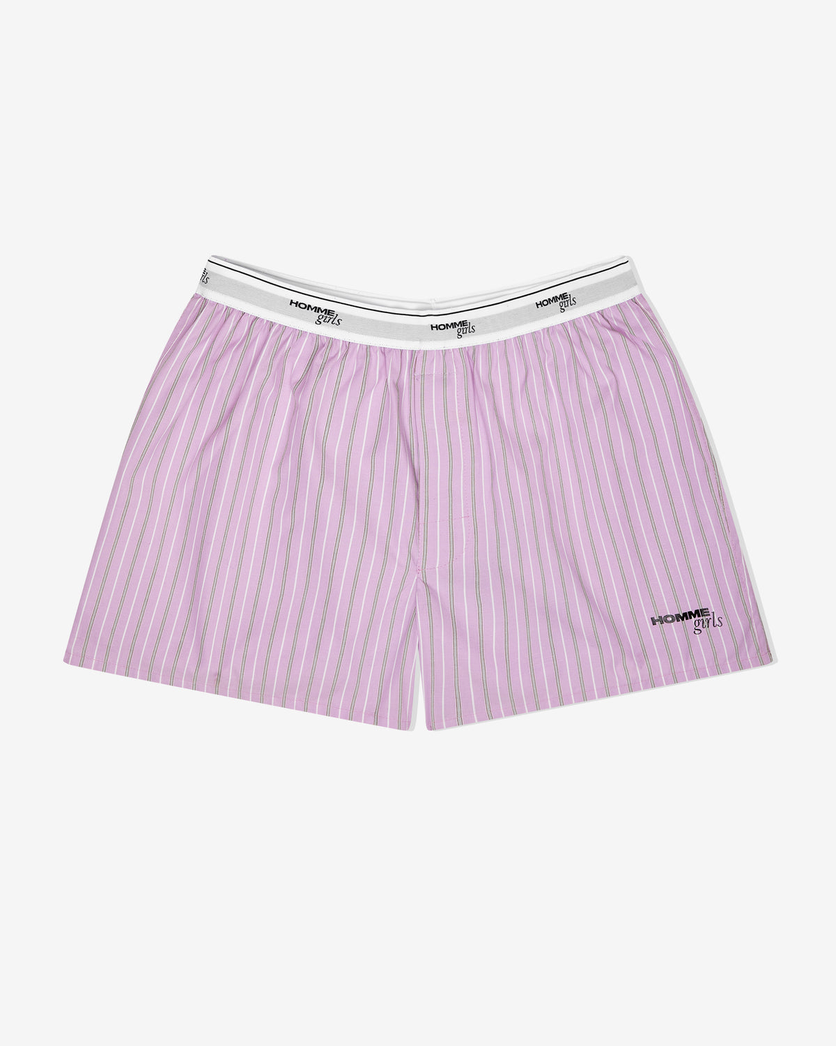 Boxer Shorts in Lavender Stripe