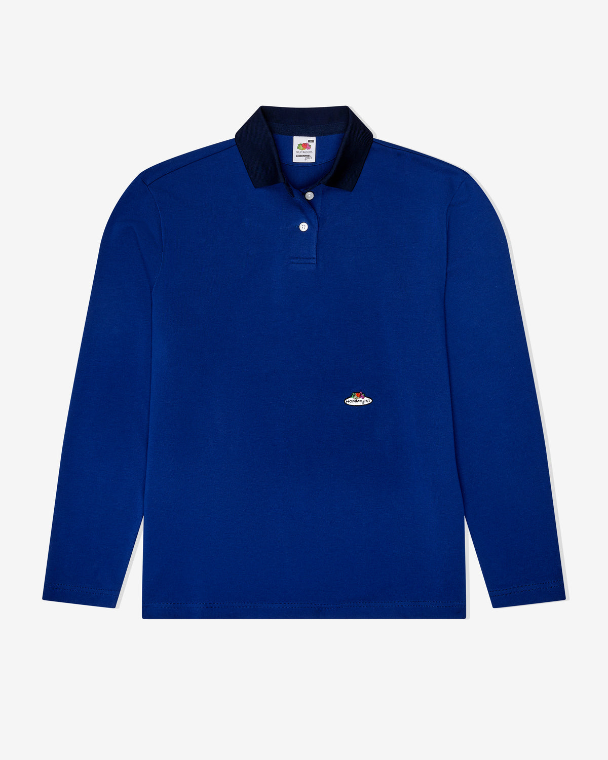 HommeGirls x Fruit Of The Loom Polo in Navy