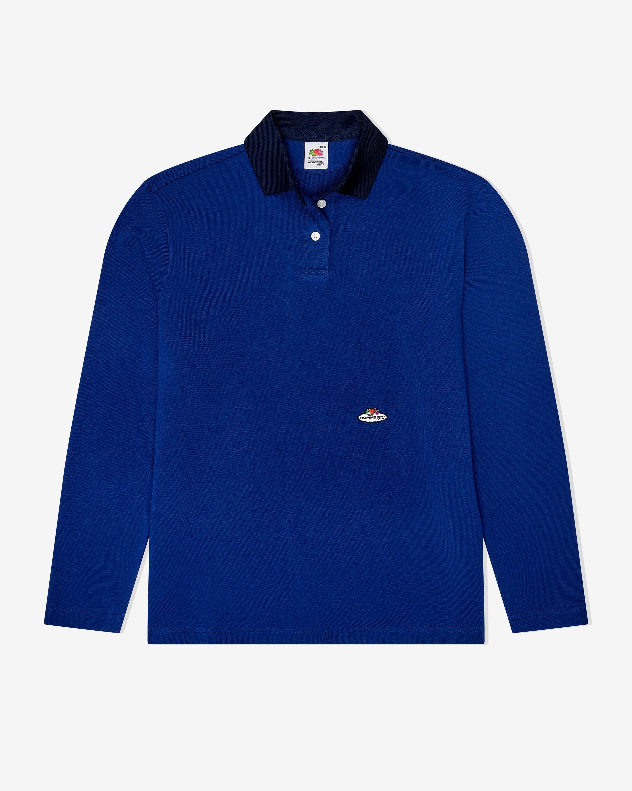 HommeGirls x Fruit Of The Loom Polo in Navy
