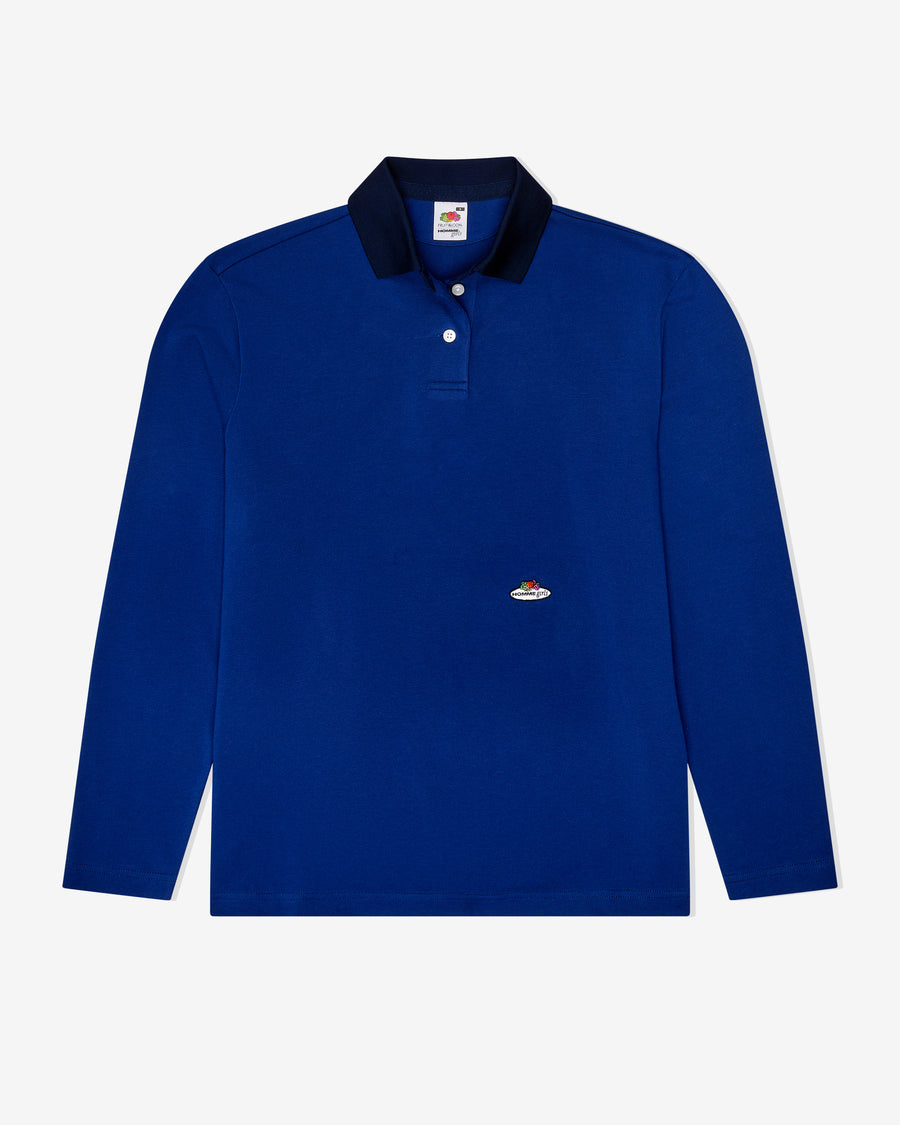 HommeGirls x Fruit Of The Loom Polo in Navy
