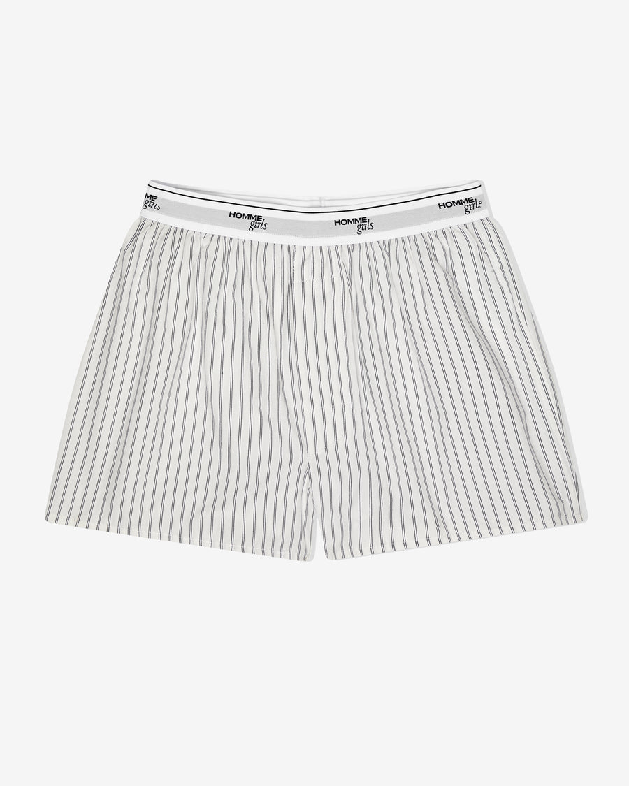 Boxer Shorts in White Japanese Stripe