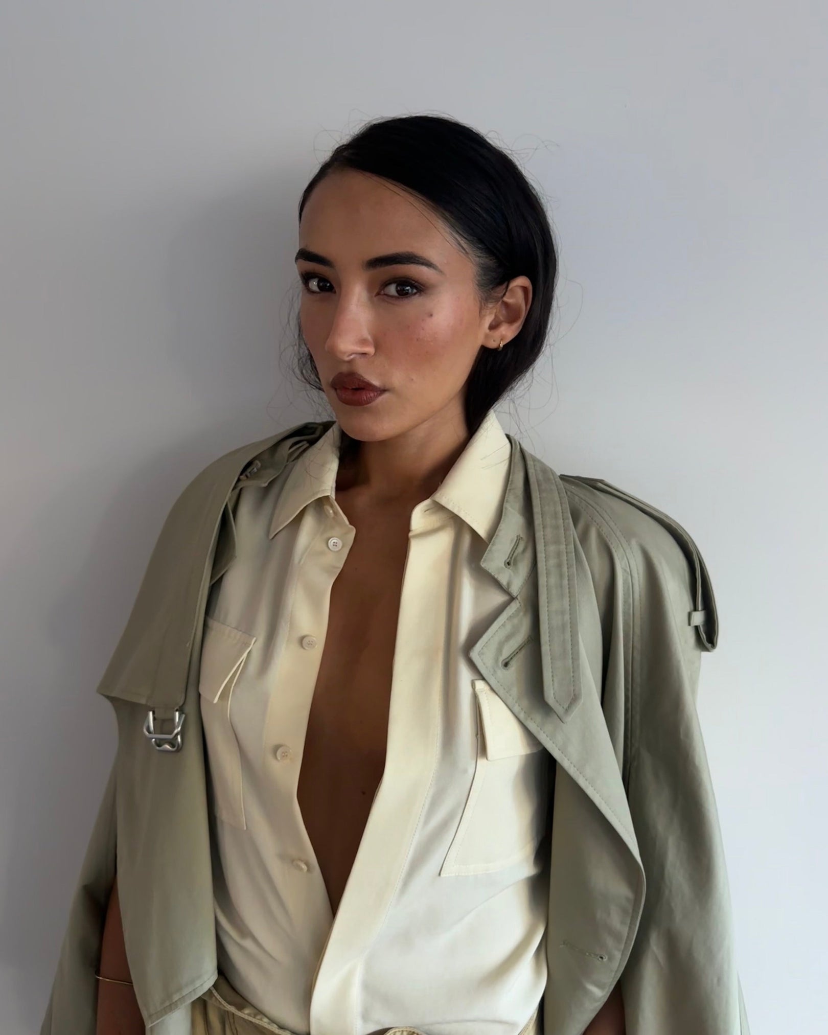 Cora Corré goes plaid at Burberry