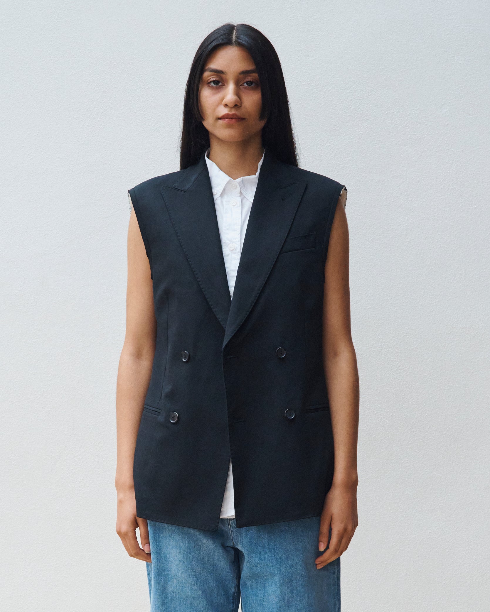 Cut Blazer Vest