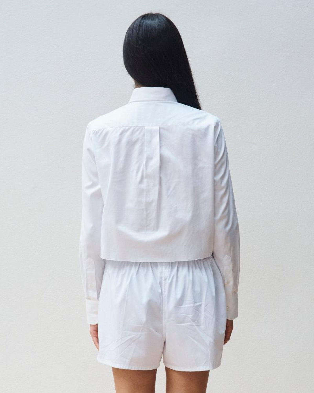 Cropped Shirt in White