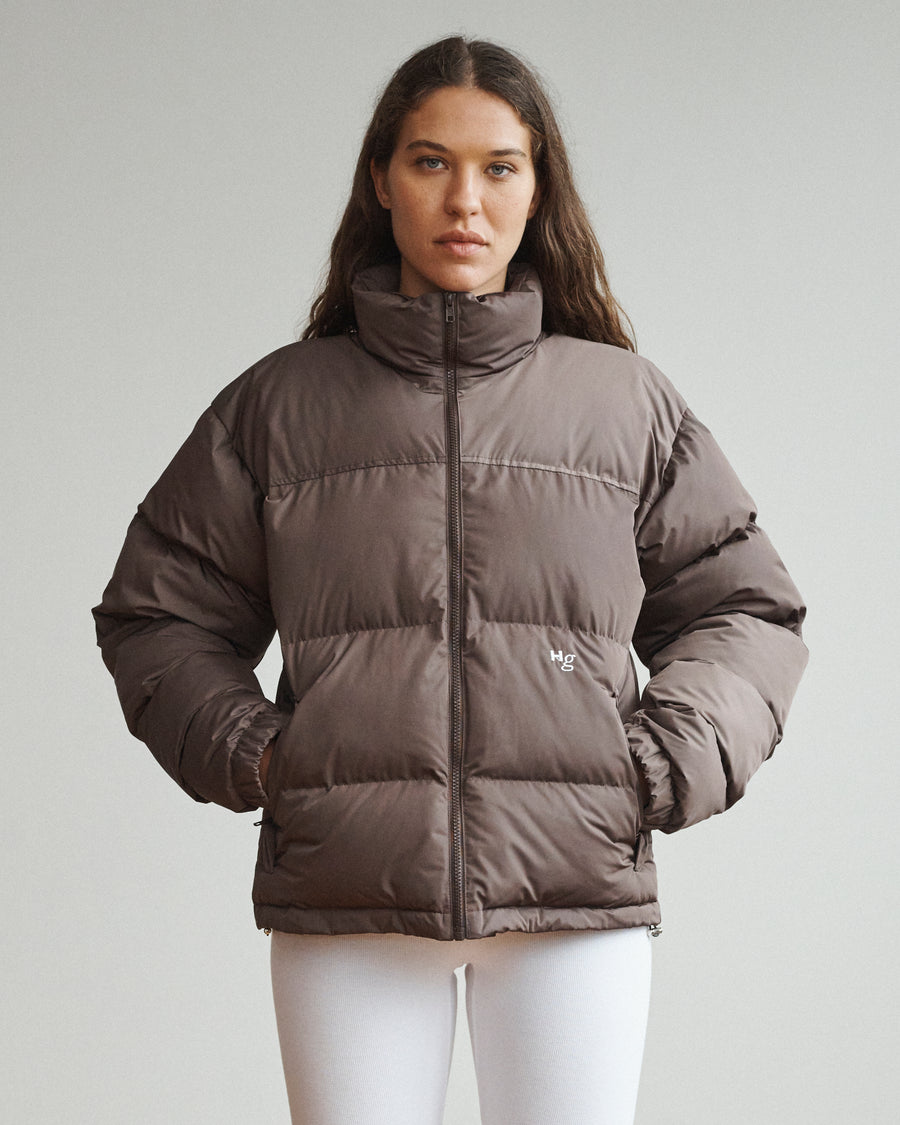 Puffer Jacket in Brown
