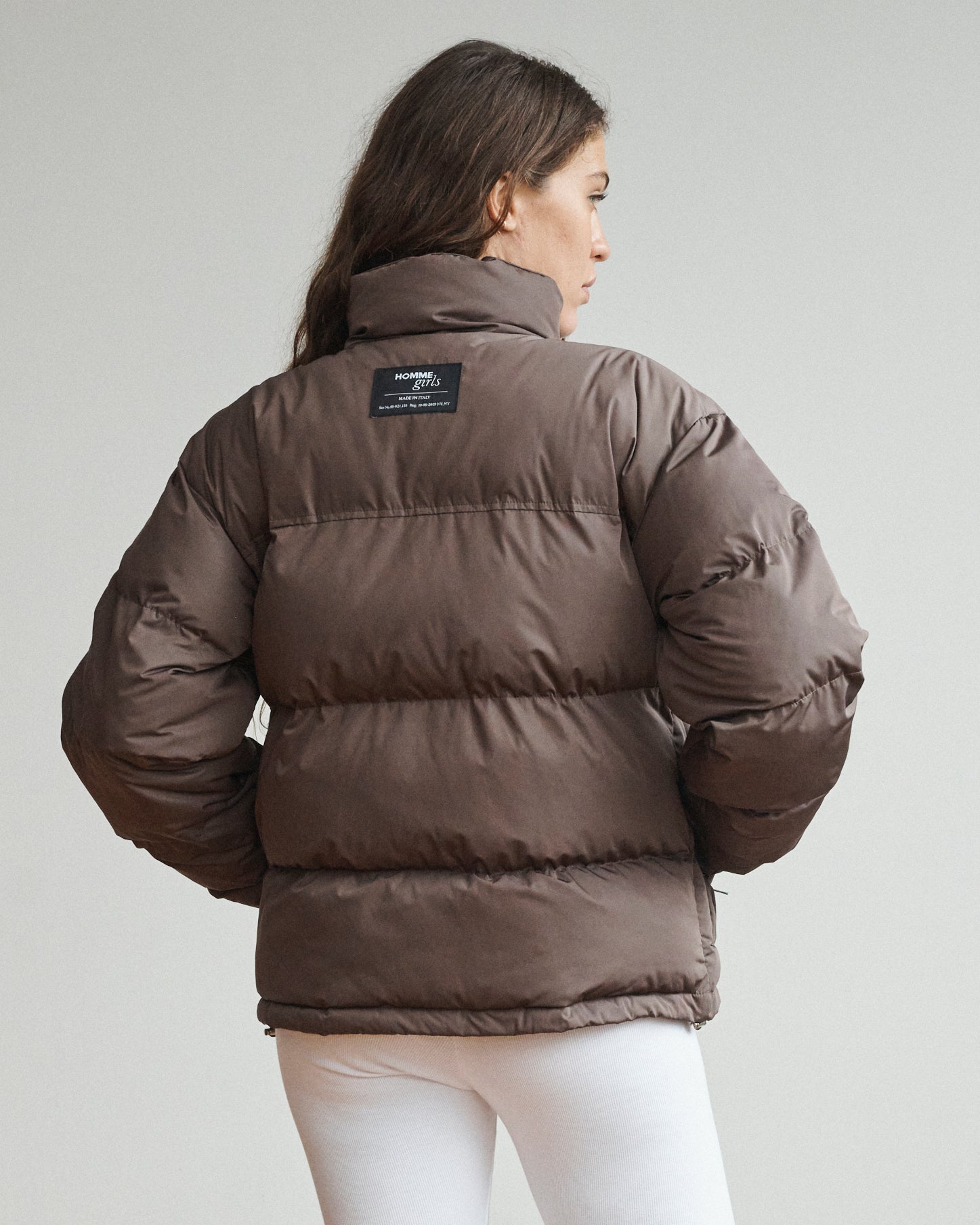 Puffer Jacket in Brown