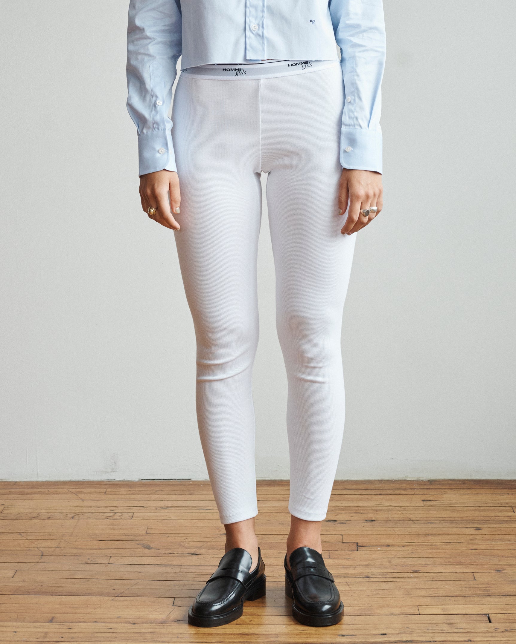 Rib Jersey Tights