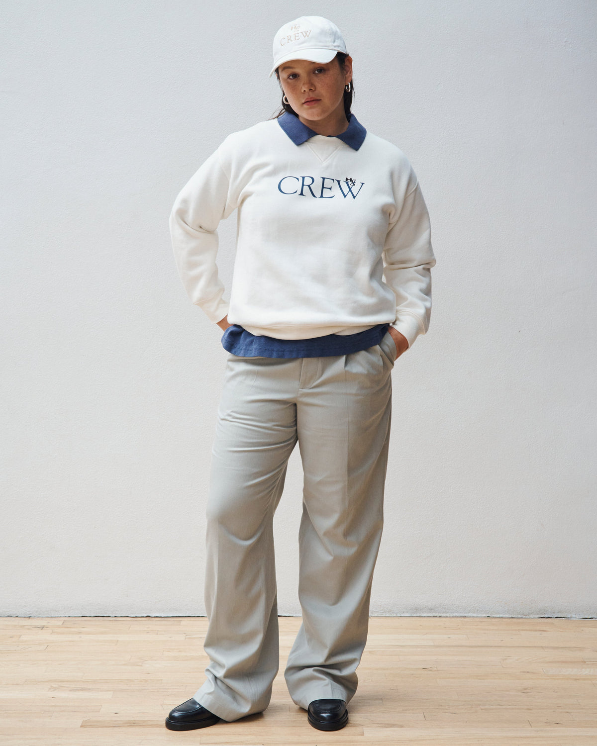 Pleated Elastic Waistband Pant in Grey