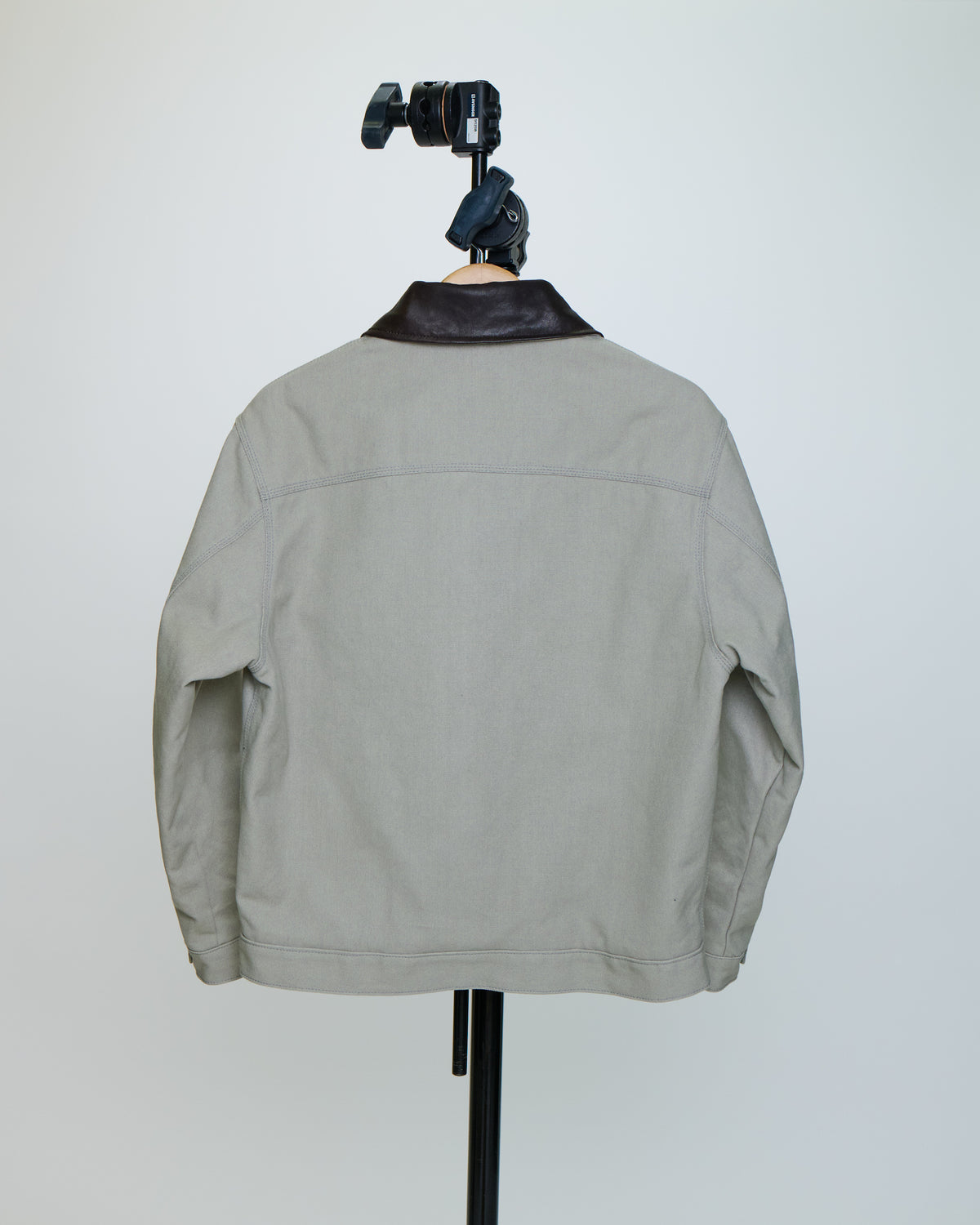 Work Jacket in Grey Canvas