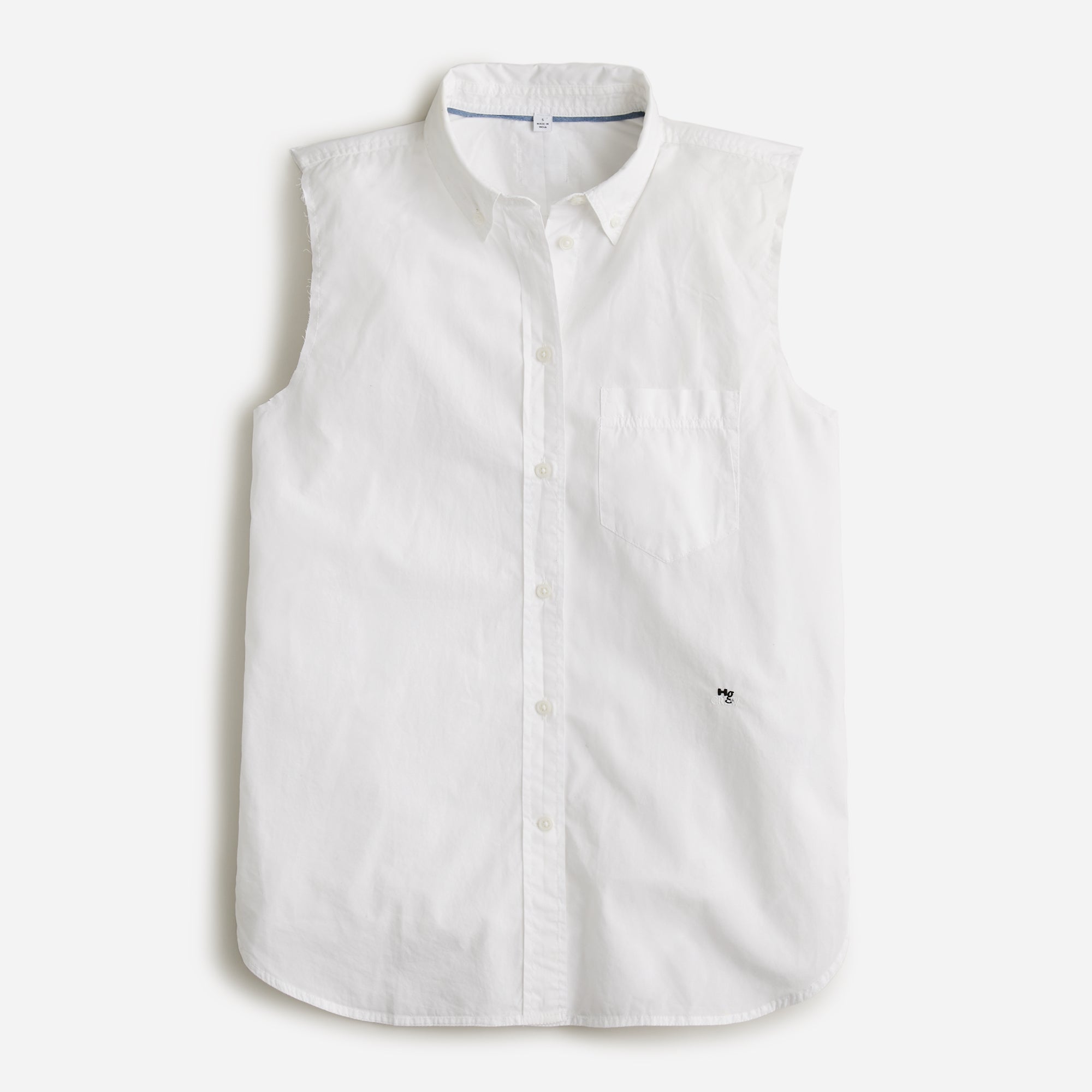 Hg X J.Crew Cut-off-sleeve Classic Shirt