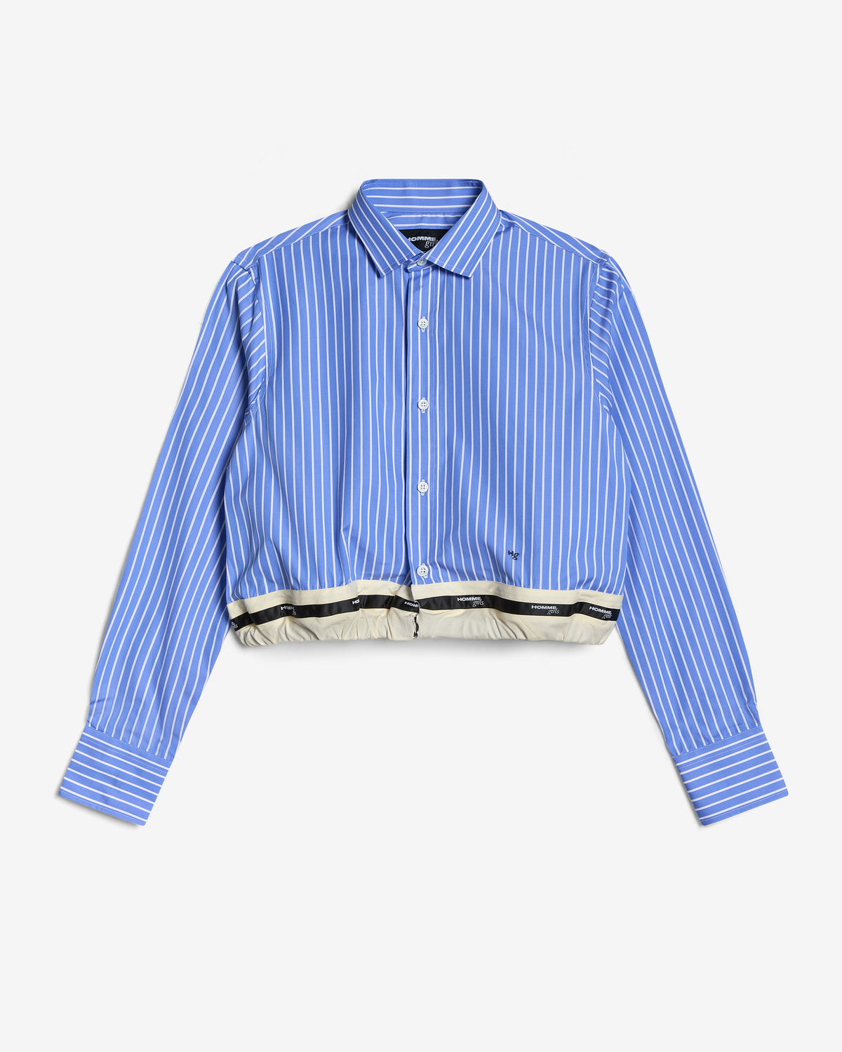 Belted Shirt in Classic Stripe