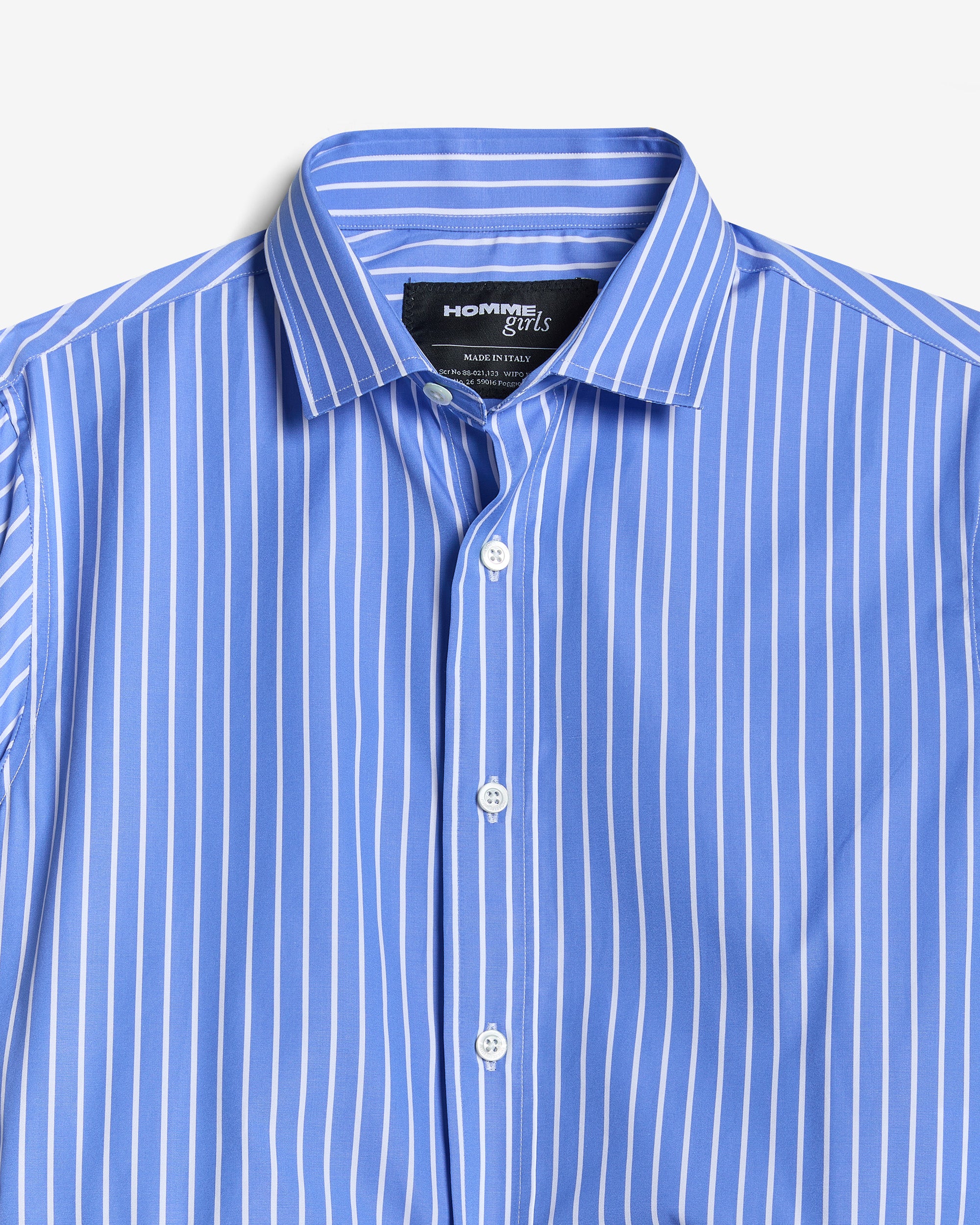 homme girls CLASSIC STRIPE SHIRT シャツ Belted Shirt in Classic Stripe – HOMMEGIRLS
