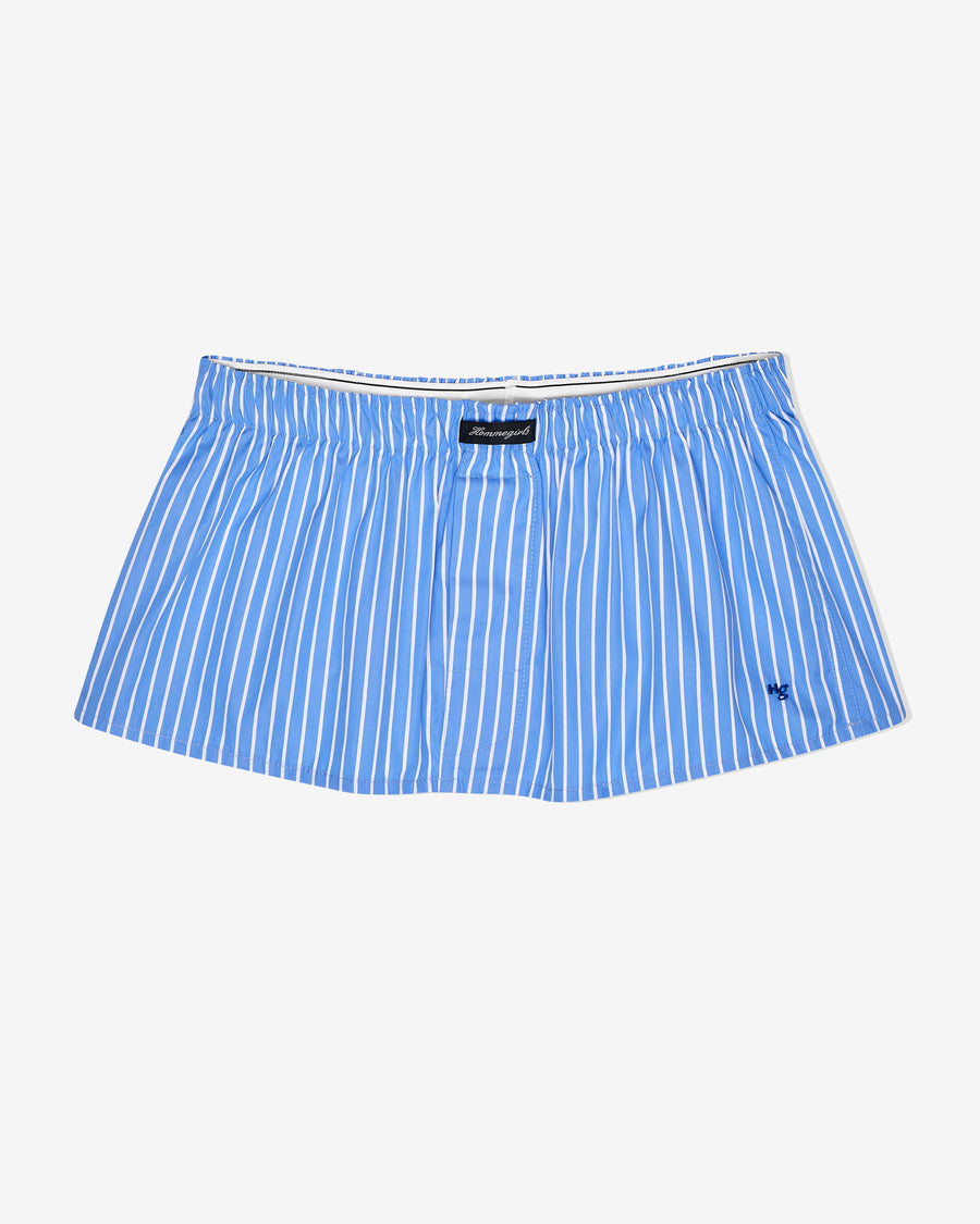 Mini Boxer Skirt / Bandeau Top in Classic Stripe