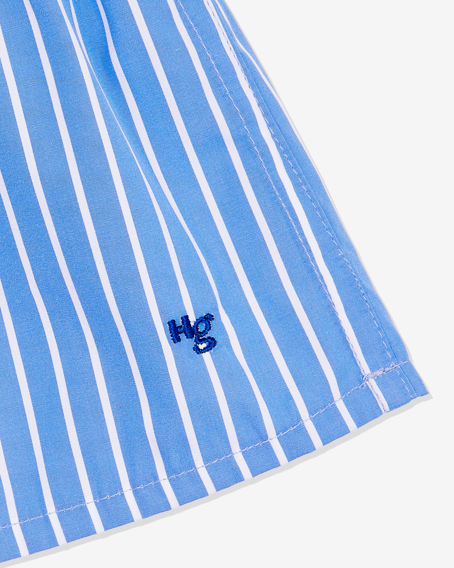 Mini Boxer Skirt / Bandeau Top in Classic Stripe