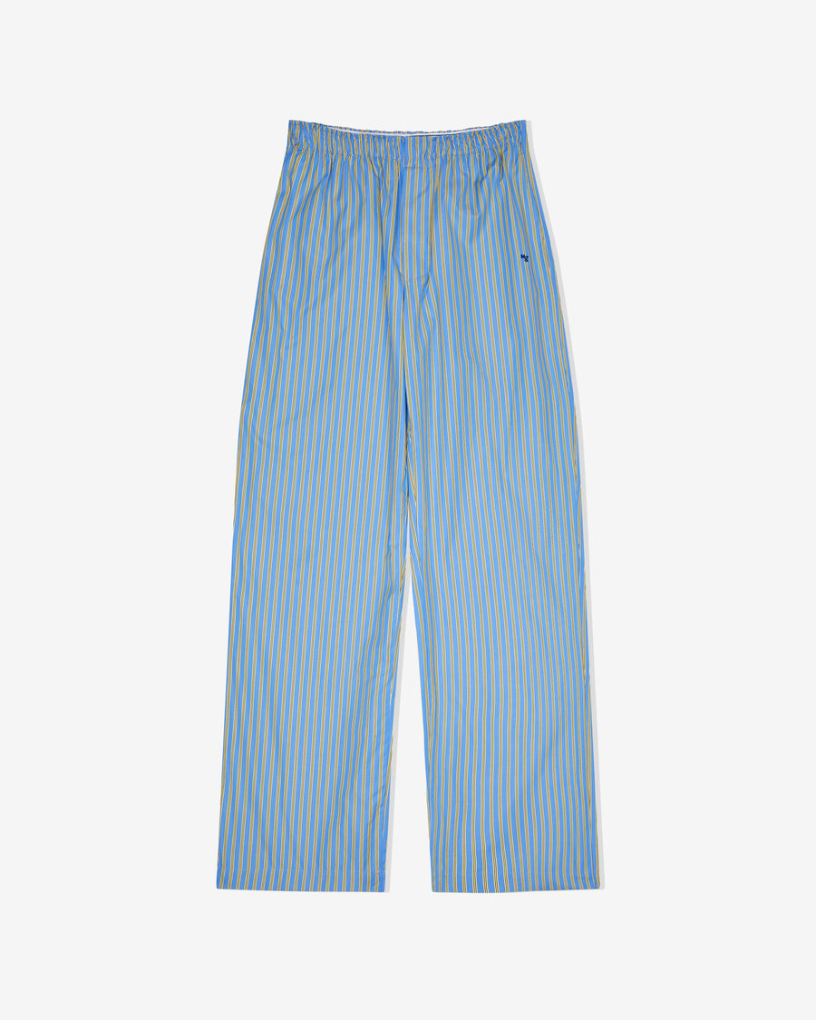 Pajama Pant in Yellow Blue Stripe