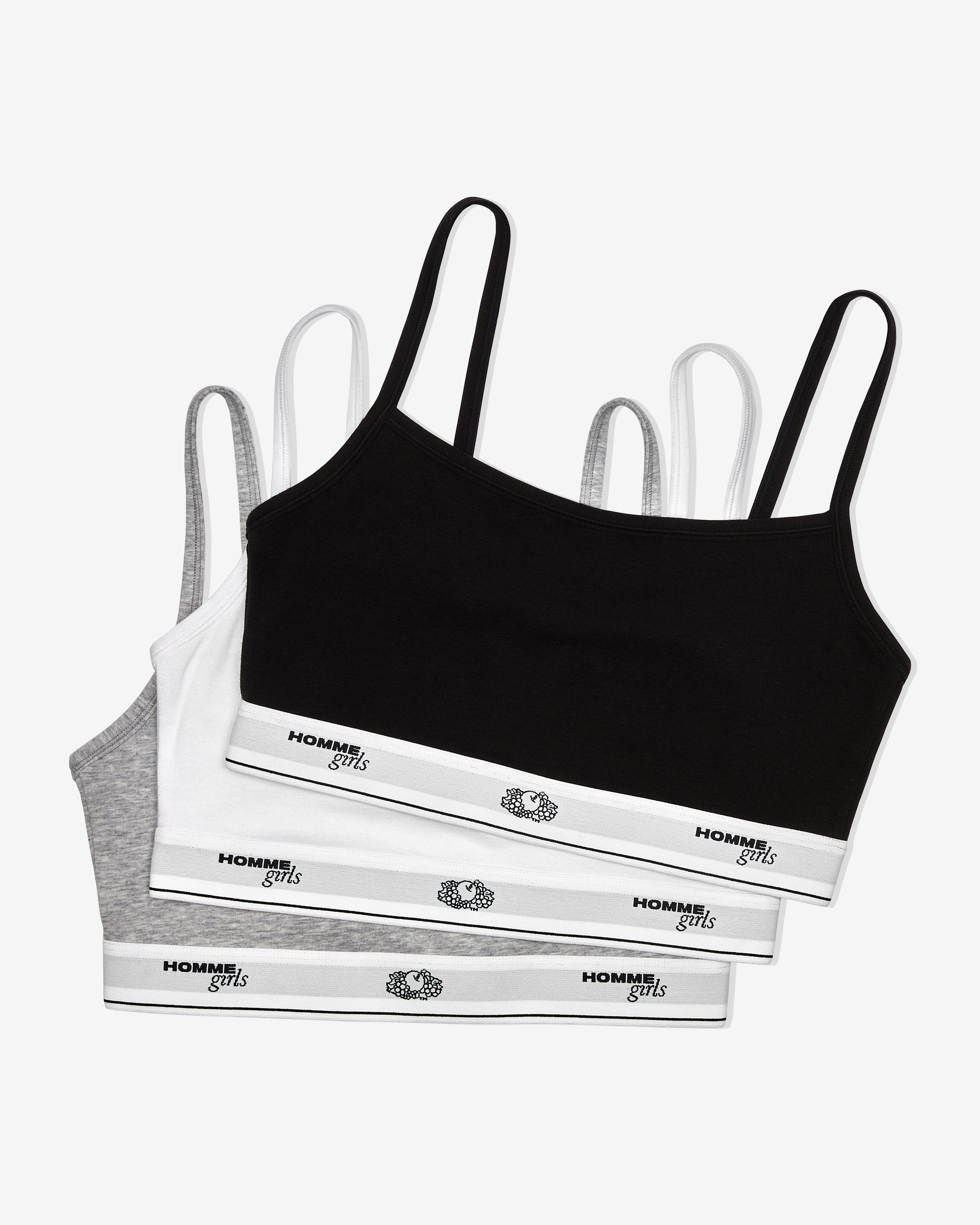 HommeGirls x Fruit Of The Loom Cami Bralette (3-Pack)