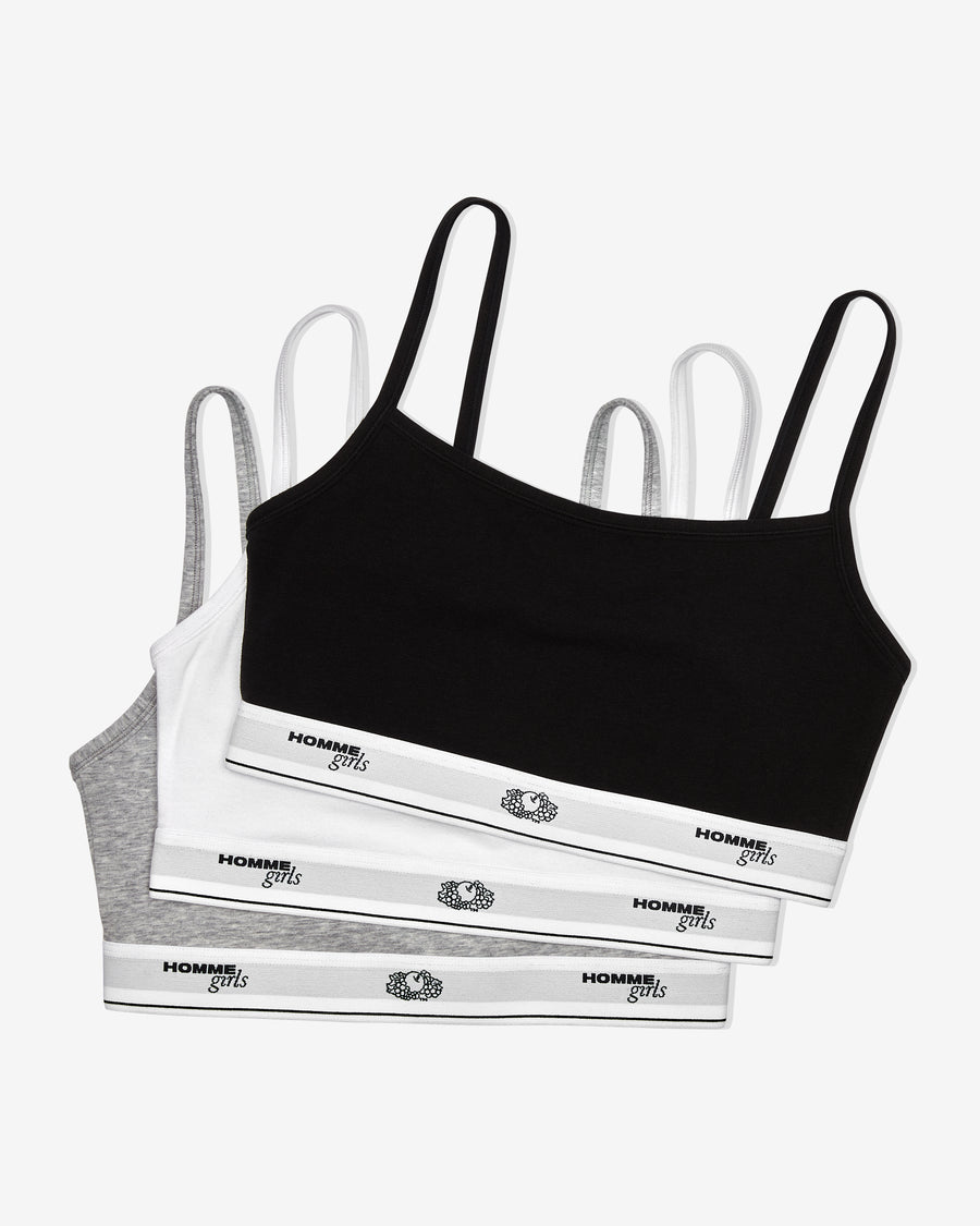 HommeGirls x Fruit Of The Loom Cami Bralette (3-Pack)