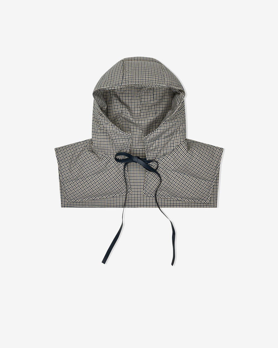 Down Hood in Check Plaid