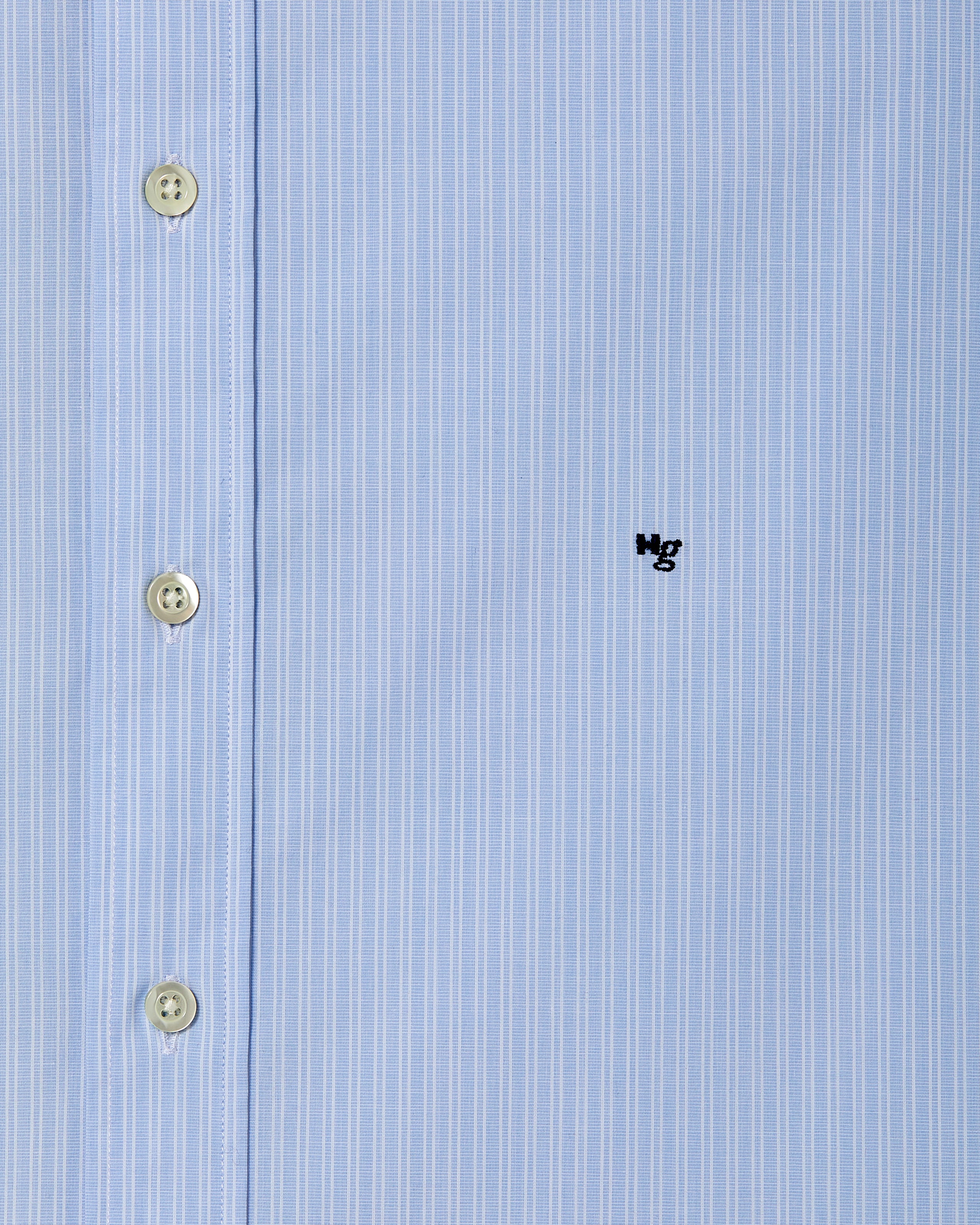 Classic Shirt in Ticking Stripe With Contrast Collar