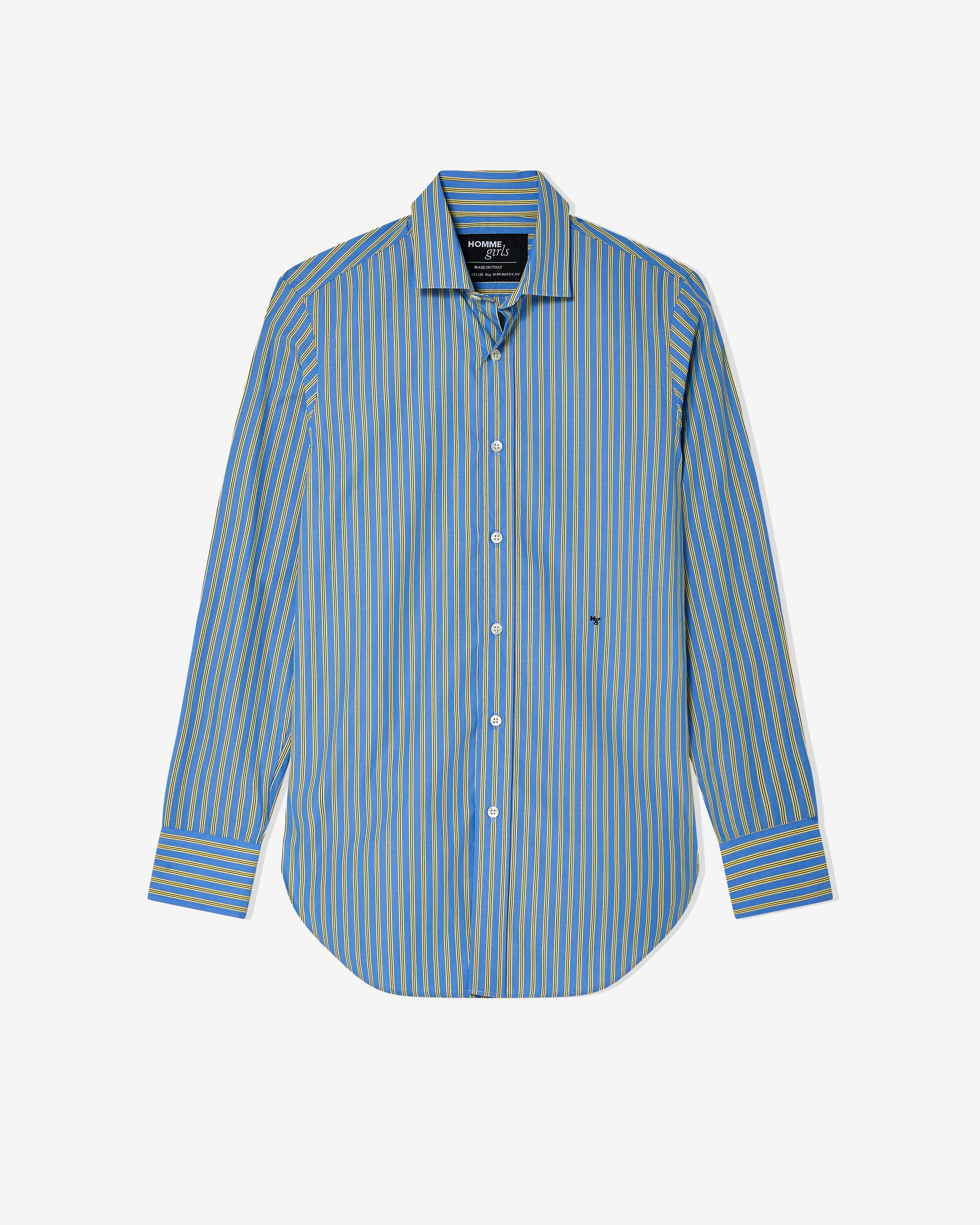 Classic Shirt in Yellow Stripe