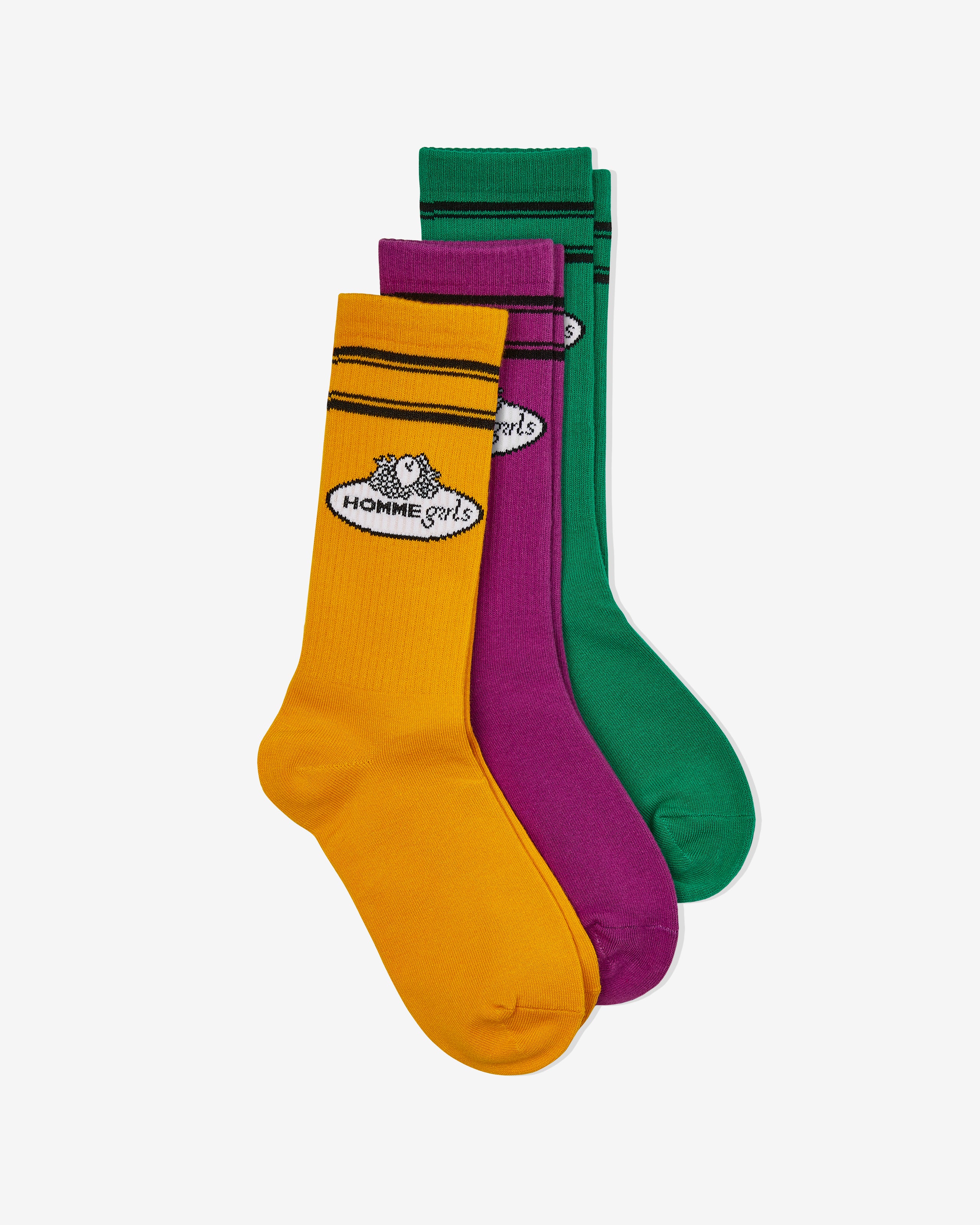HommeGirls x Fruit Of The Loom Crew Socks (3-Pack)