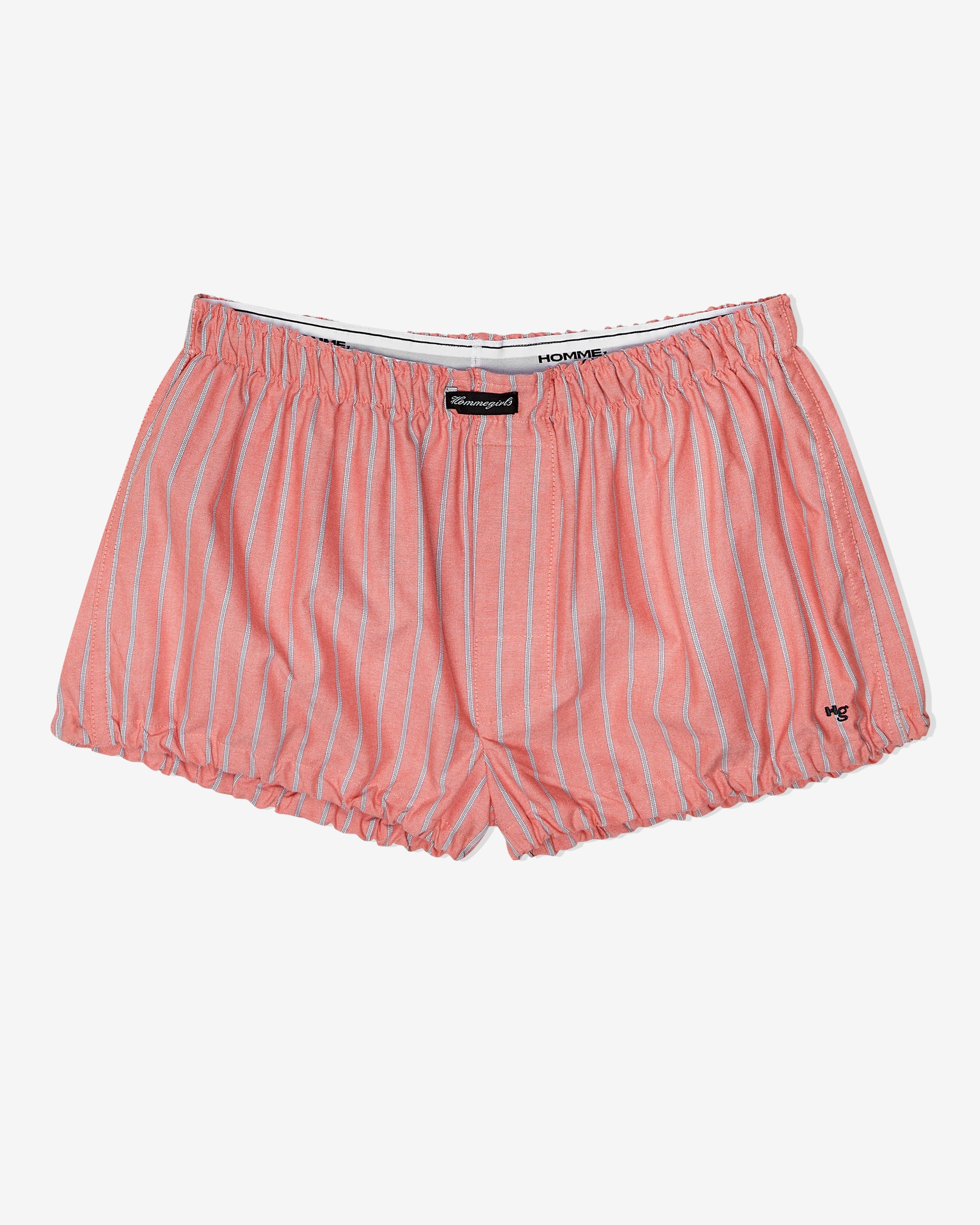 Bloomers in Coral Stripe Oxford
