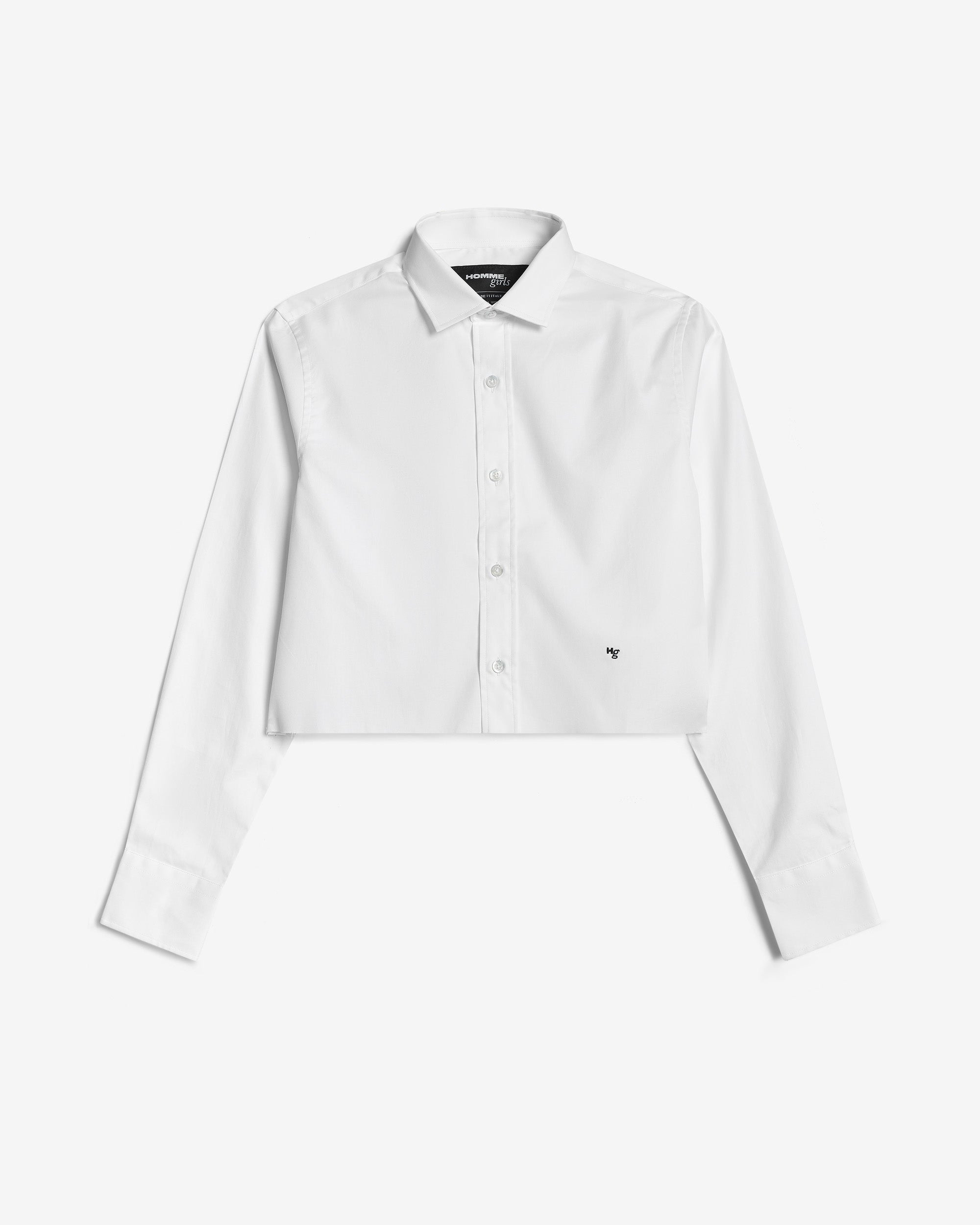 HOMMEGIRLS Original Cropped Shirt in White