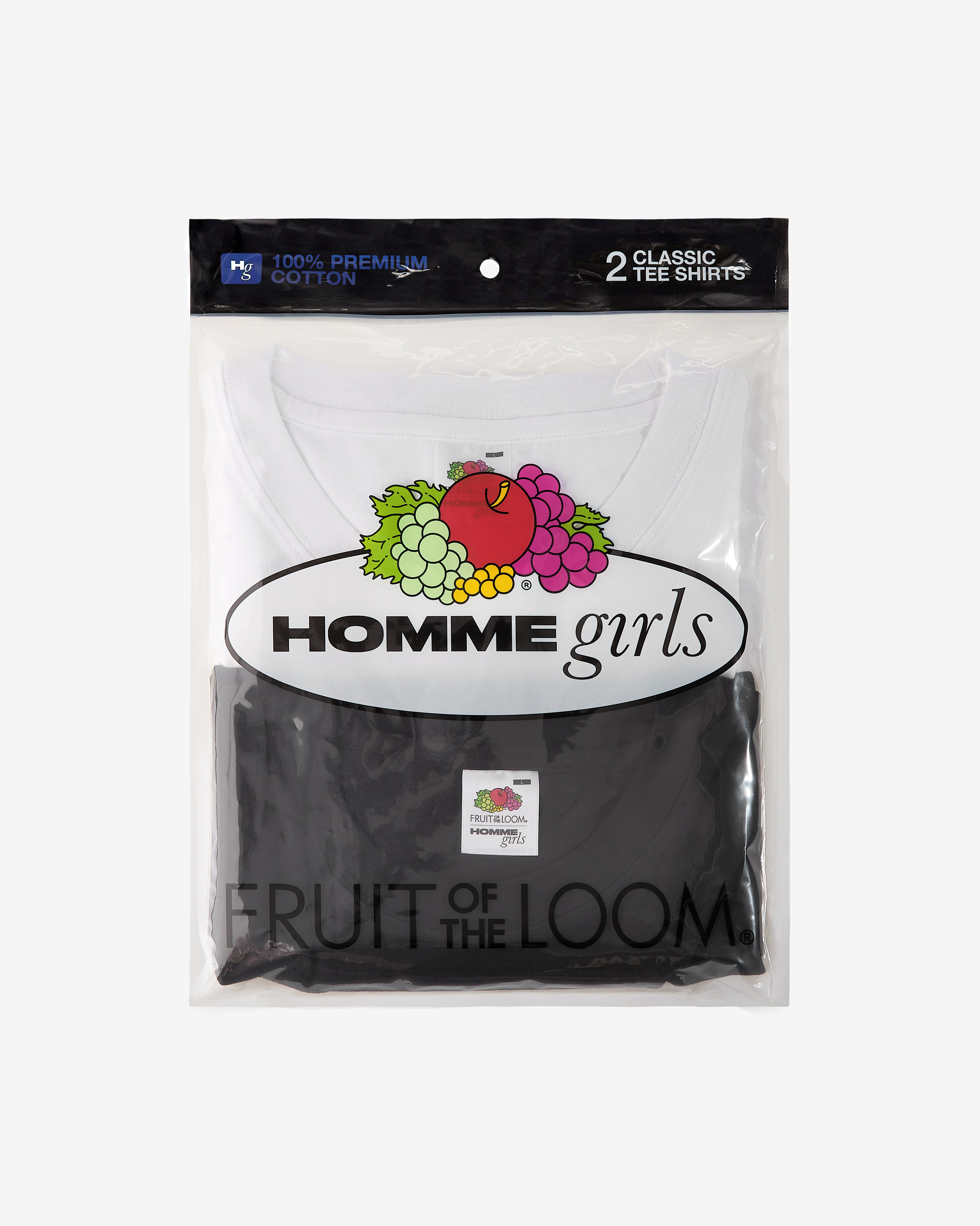 HommeGirls x Fruit Of The Loom Classic Tee (2-Pack) – HOMMEGIRLS