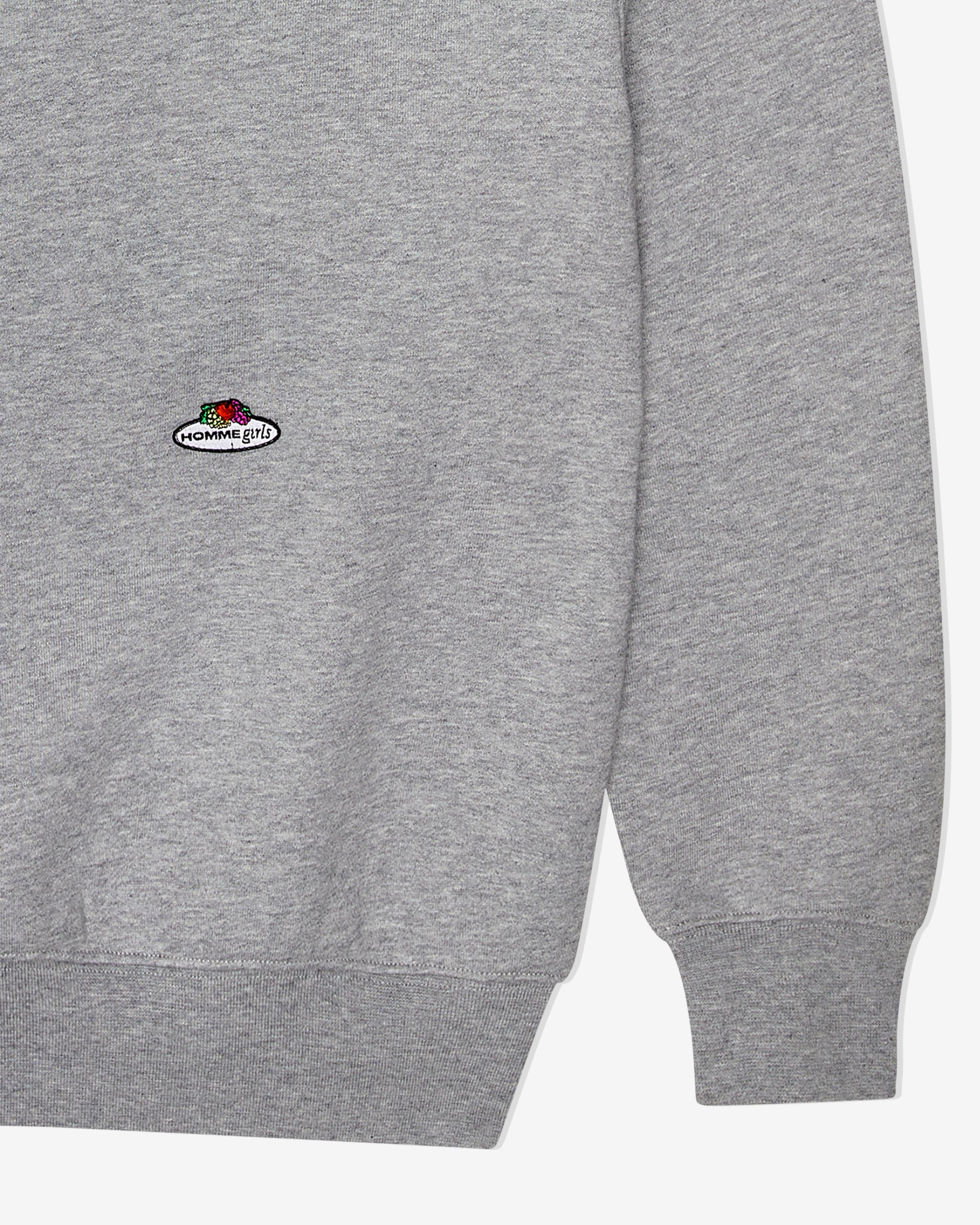 HommeGirls x Fruit Of The Loom Sweatshirt in Heather Grey