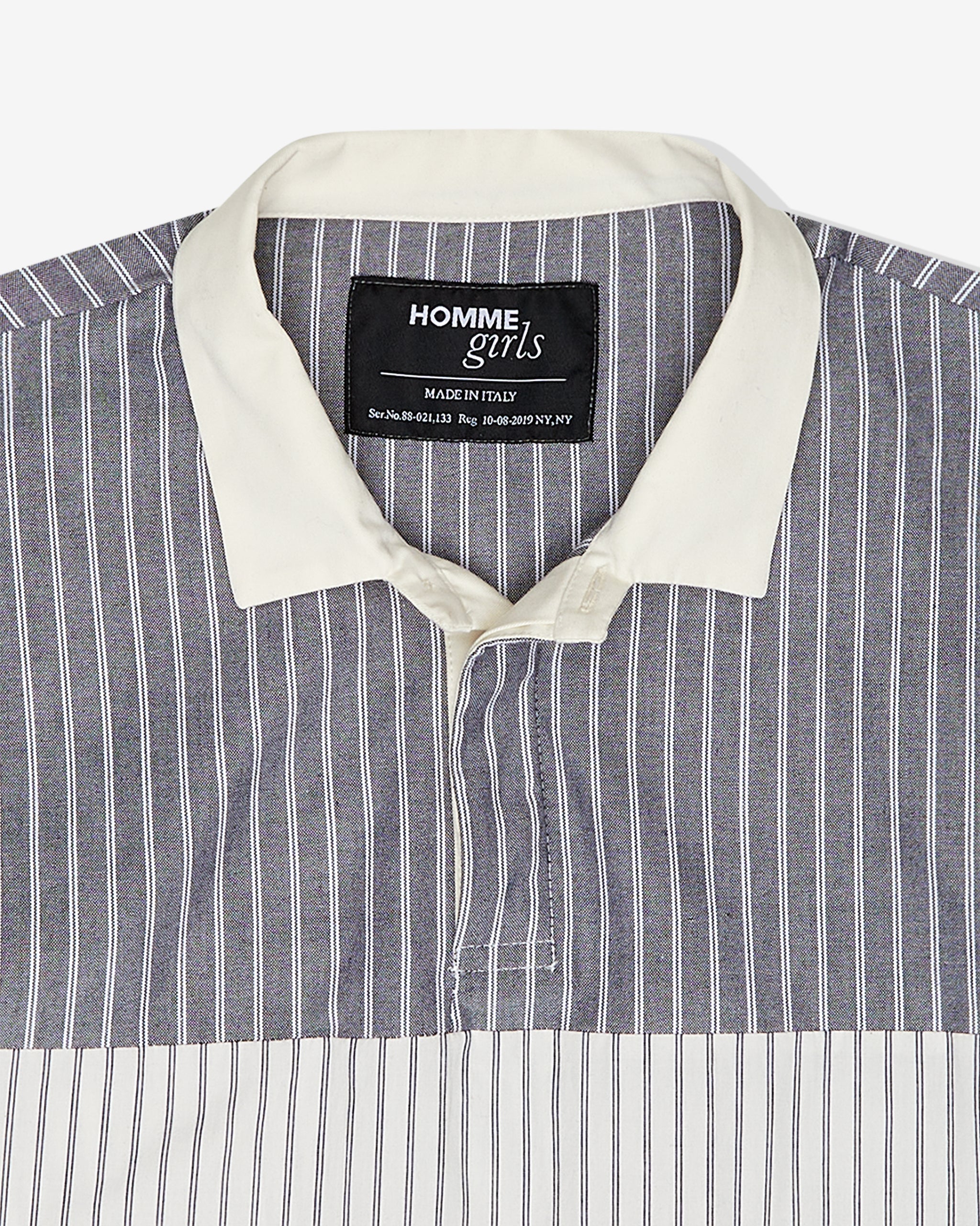 Shirting Rugby in Black White Combo