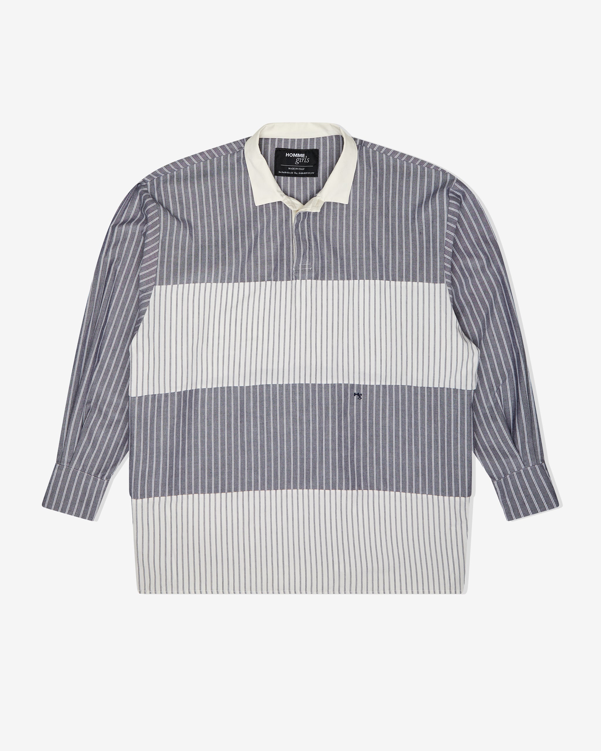 Shirting Rugby in Black White Combo