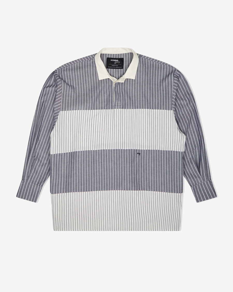 Shirting Rugby in Black White Combo