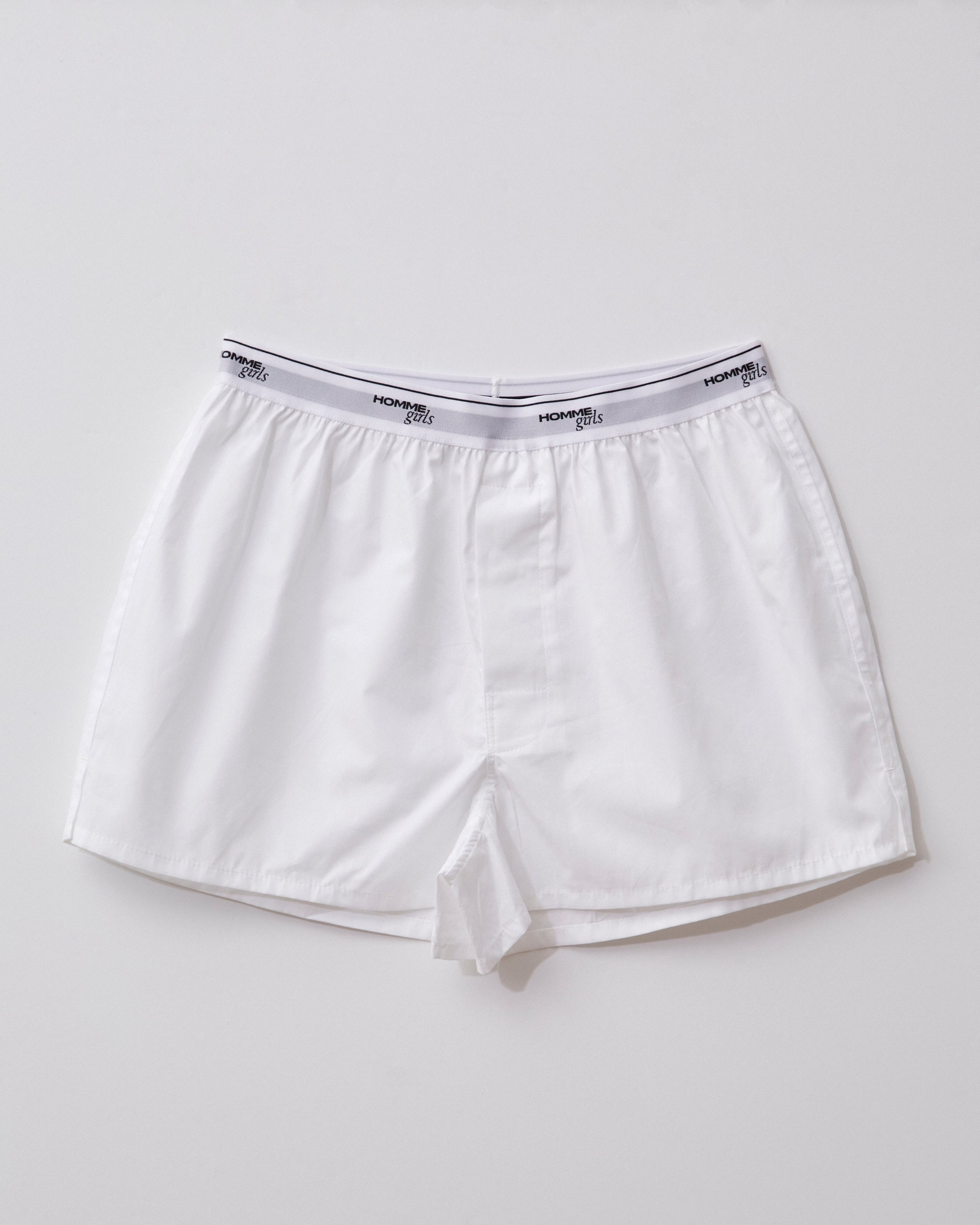 Nano Girls Two-pack Boxers in White/Grey